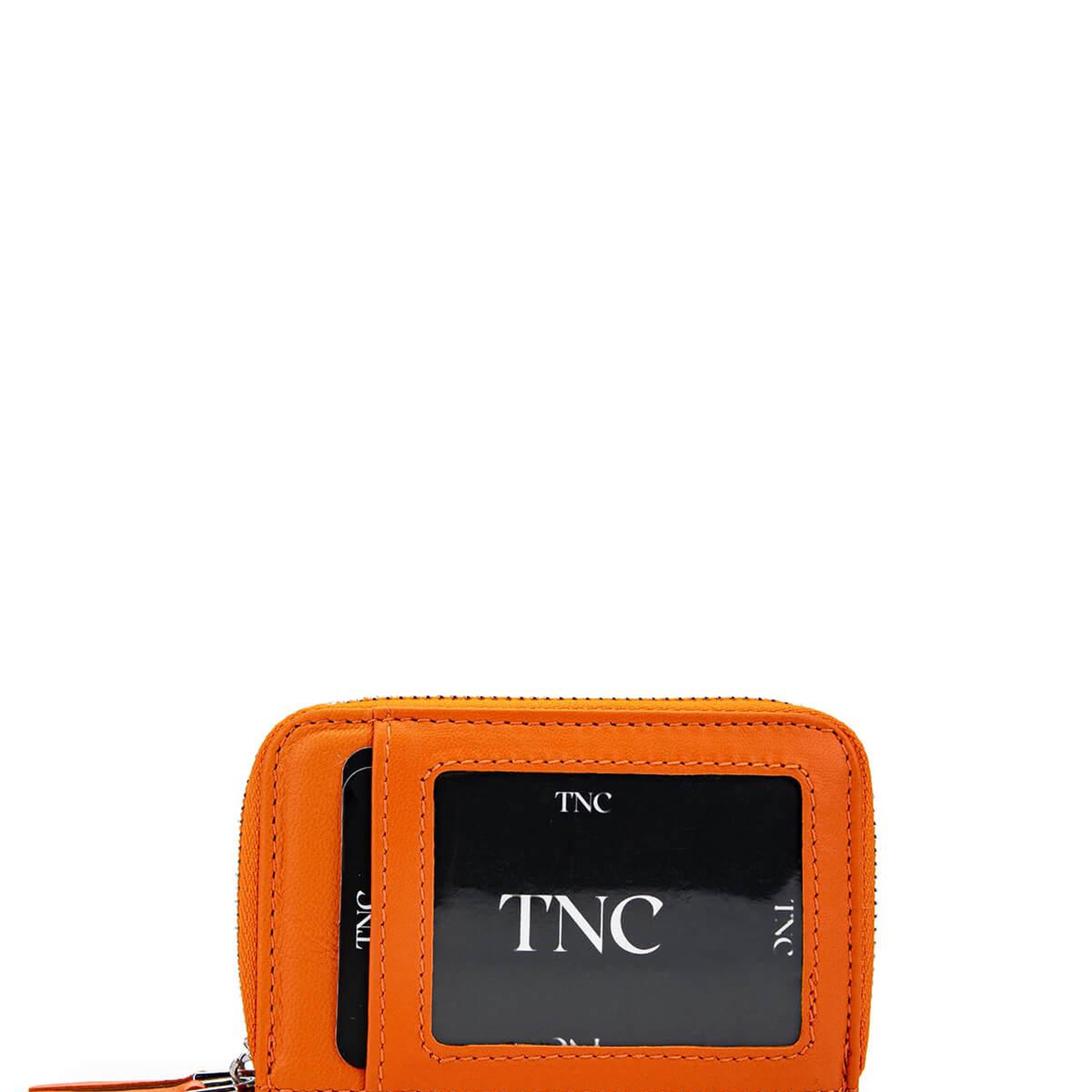 Tamer Tanca Unisex Hakiki Deri Turuncu Cüzdan Cuzdan