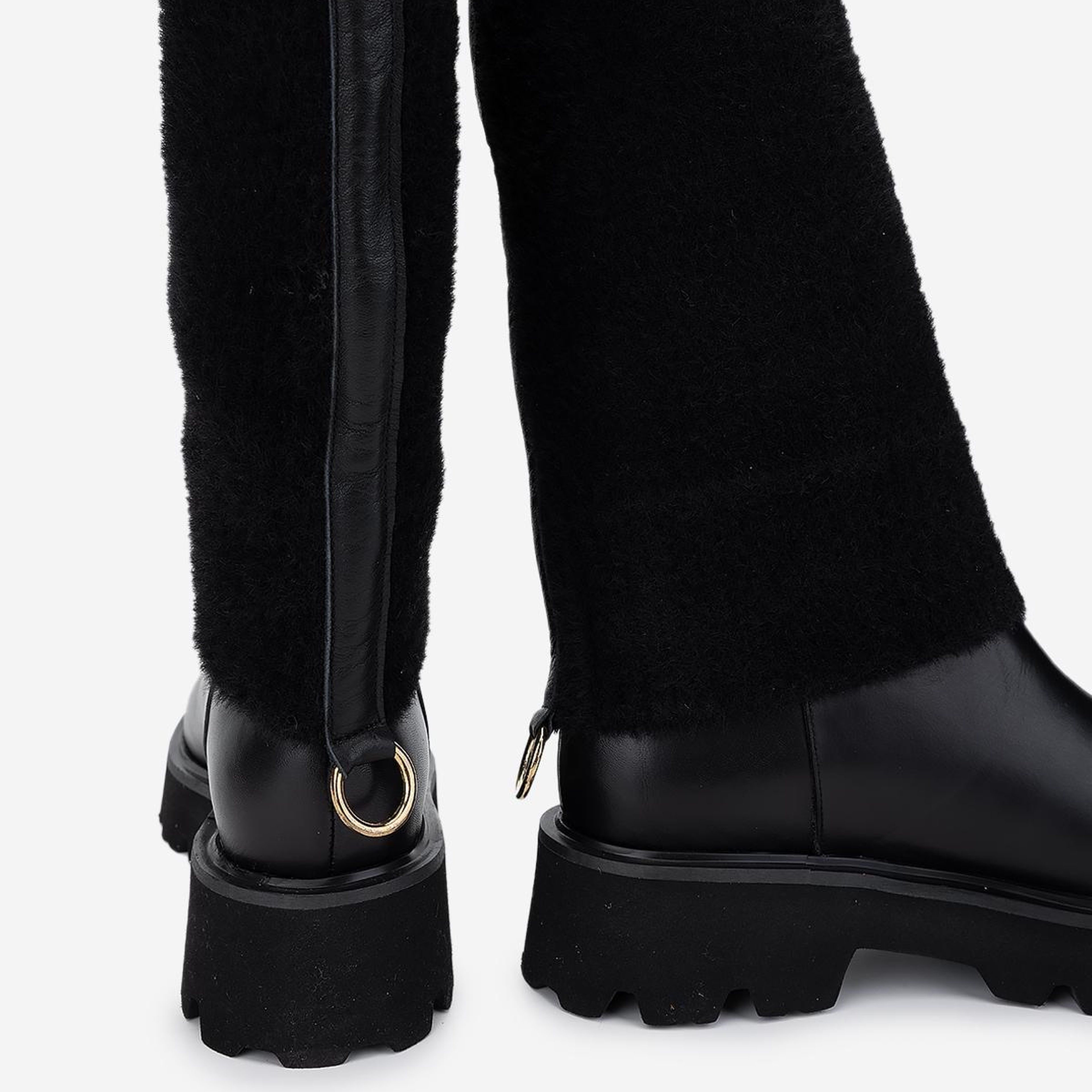 Valmenti Kadın Hakiki Deri Siyah Düz Bot