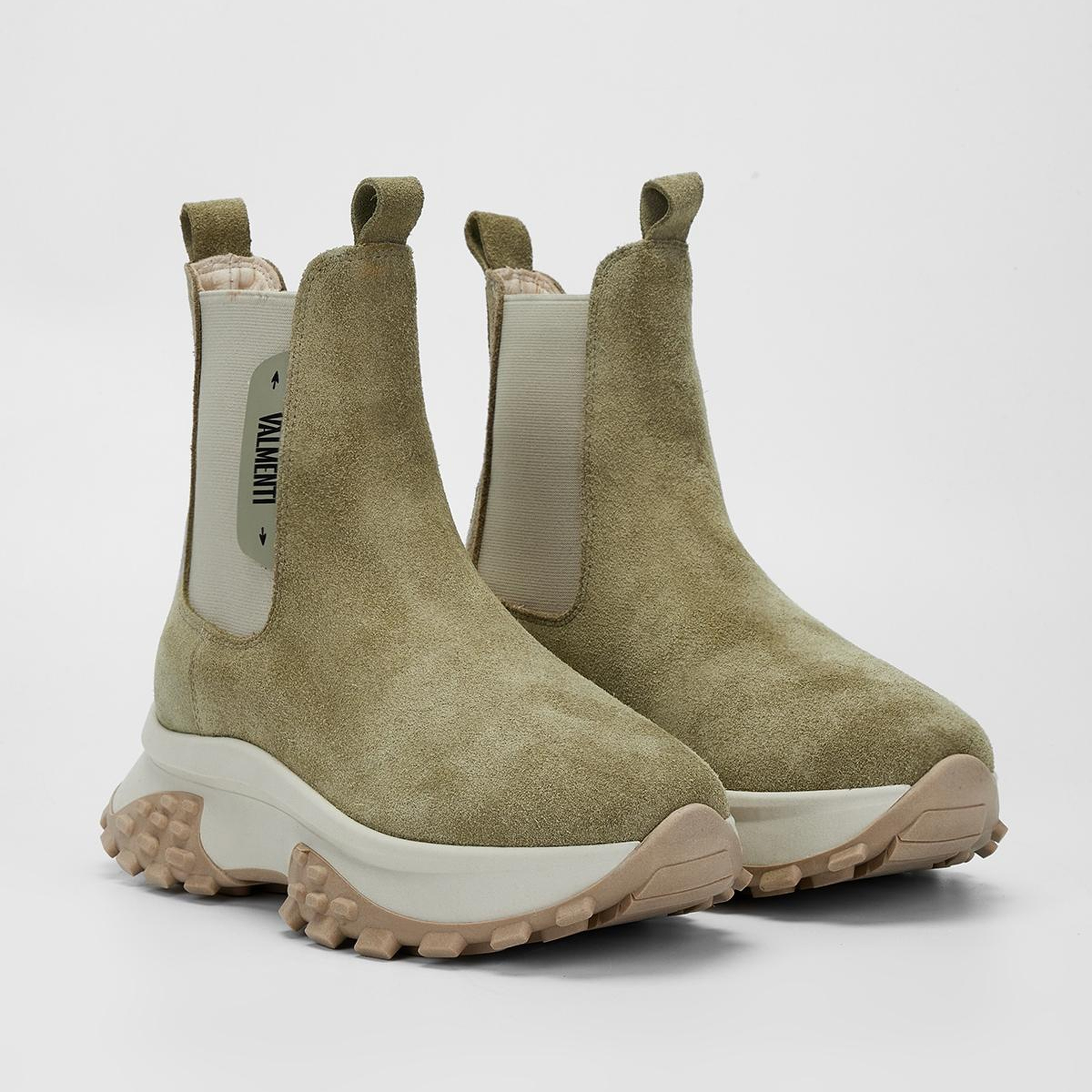 Valmenti Kadın Hakiki Deri Yeşil Düz Bot