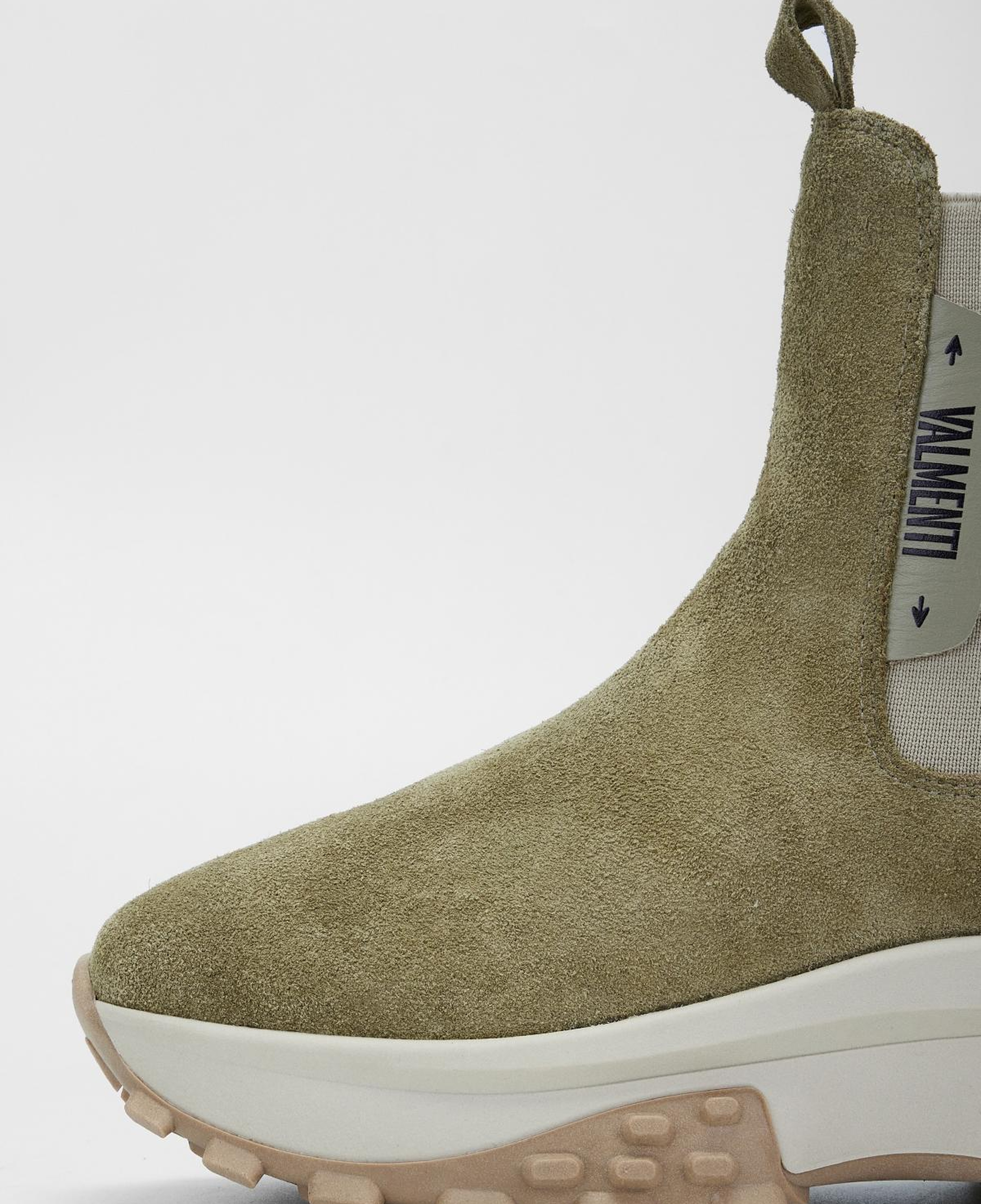 Valmenti Kadın Hakiki Deri Yeşil Düz Bot