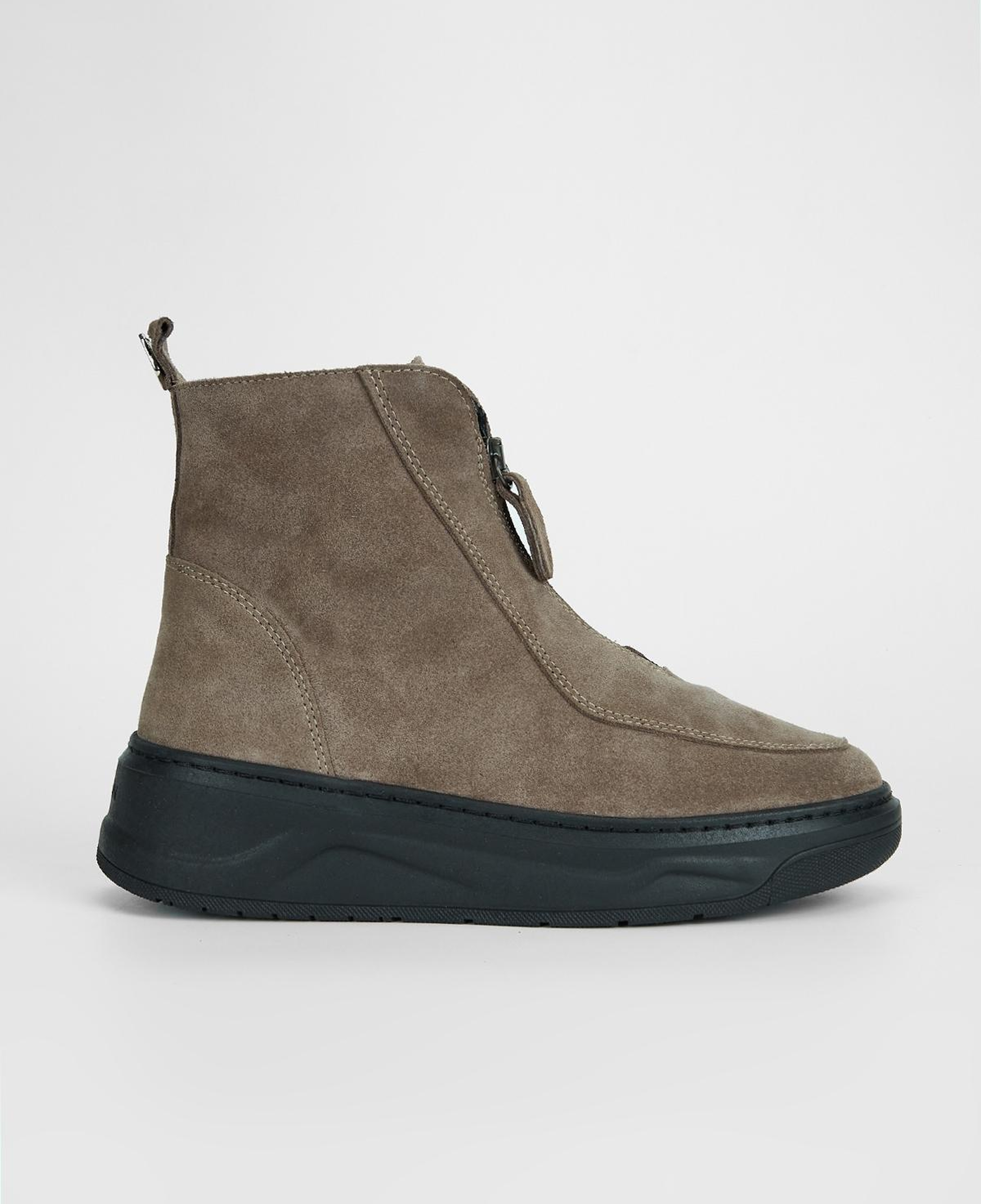 Valmenti Kadın Hakiki Deri Vizon Süet Düz Bot