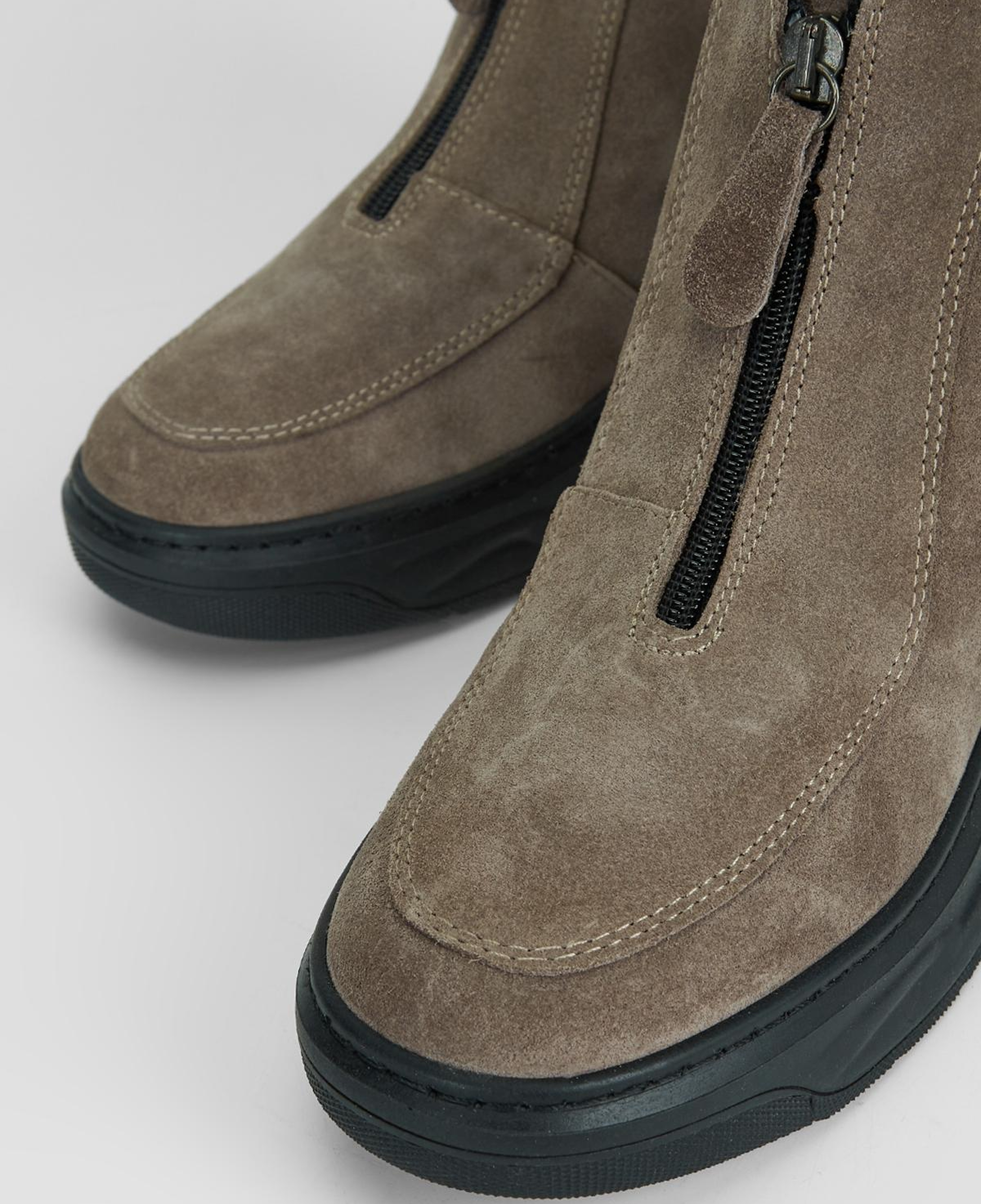 Valmenti Kadın Hakiki Deri Vizon Süet Düz Bot