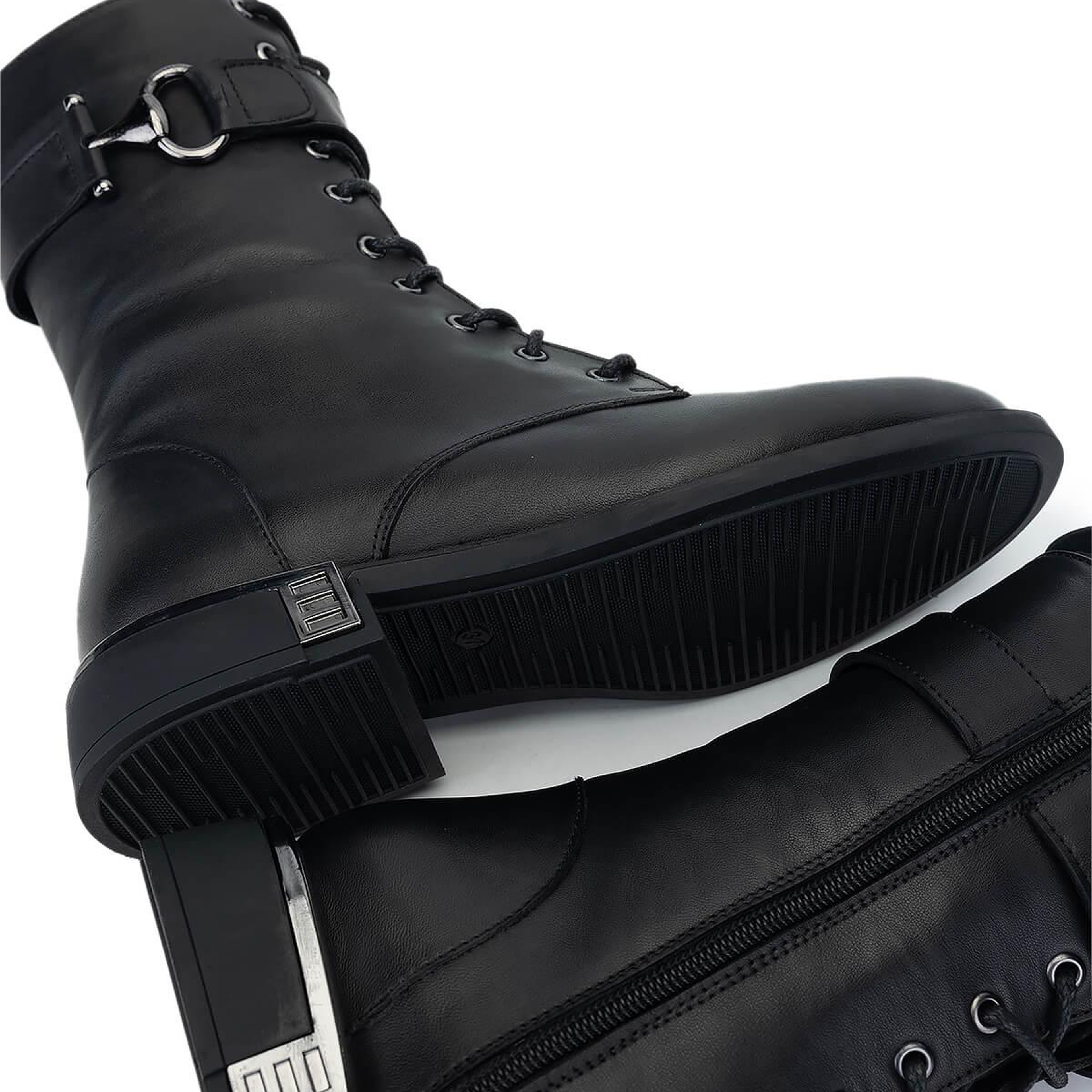 Tamer Tanca Kadın Hakiki Deri Siyah Deri Casual Bot