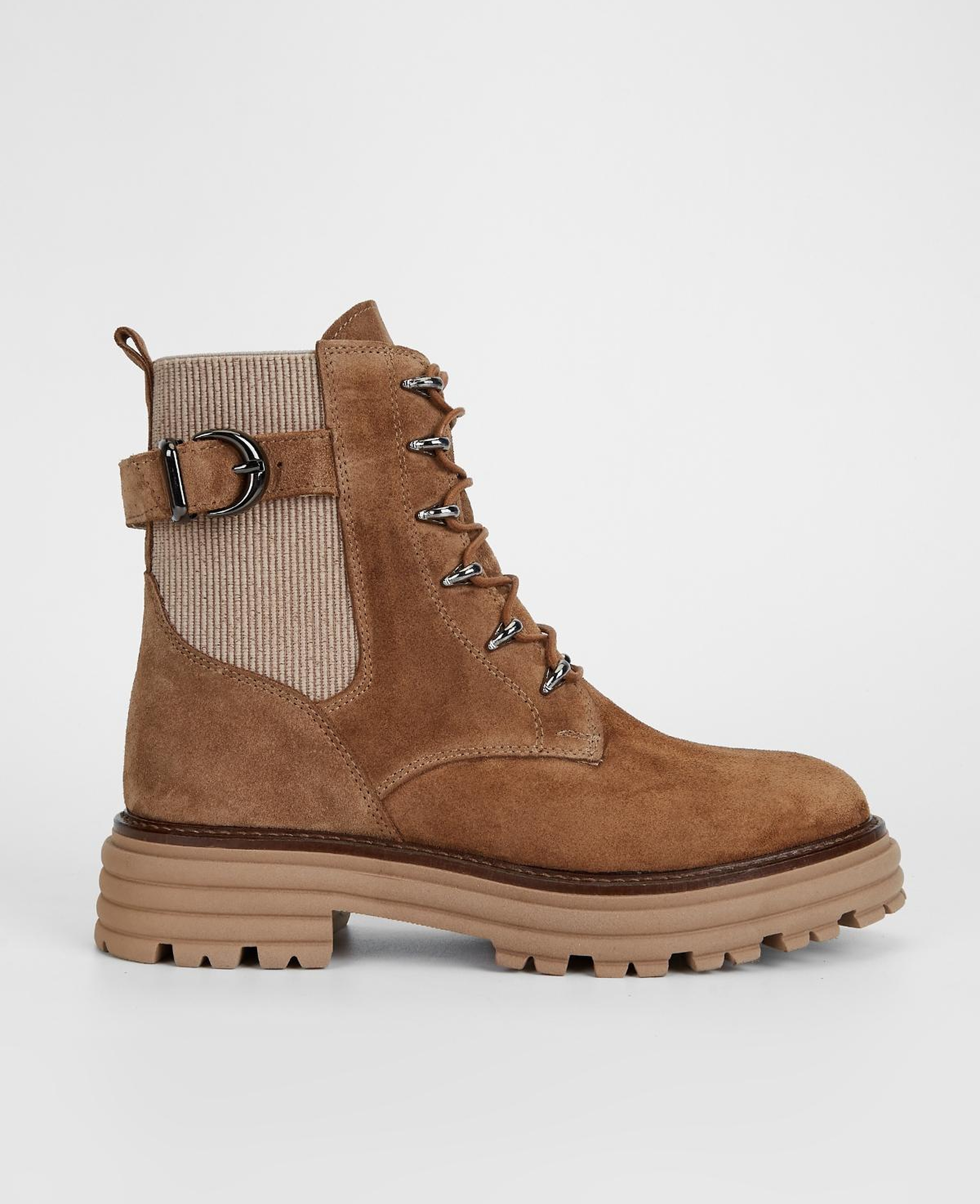 Valmenti Kadın Hakiki Deri Tütün Süet Düz Bot