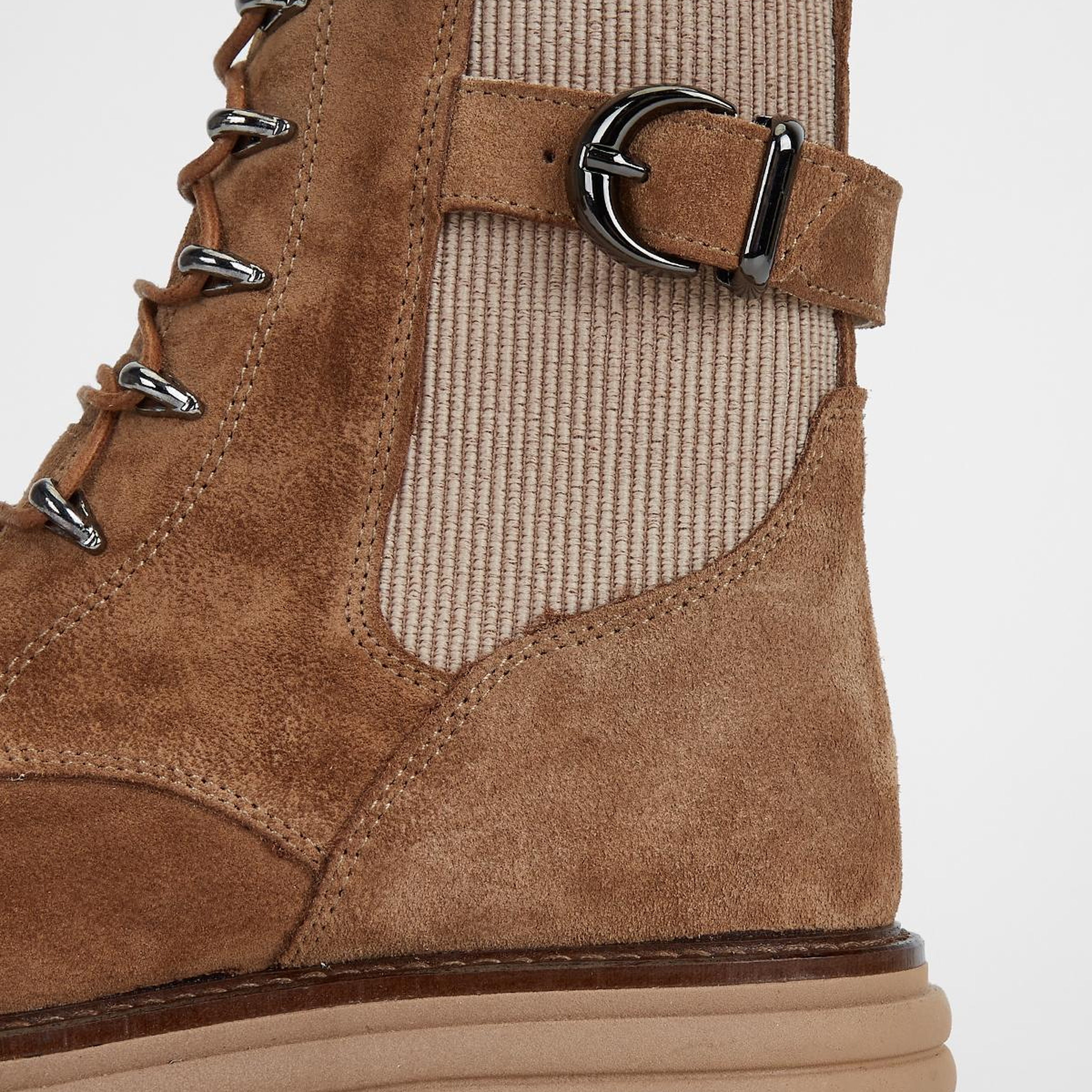 Valmenti Kadın Hakiki Deri Tütün Süet Düz Bot