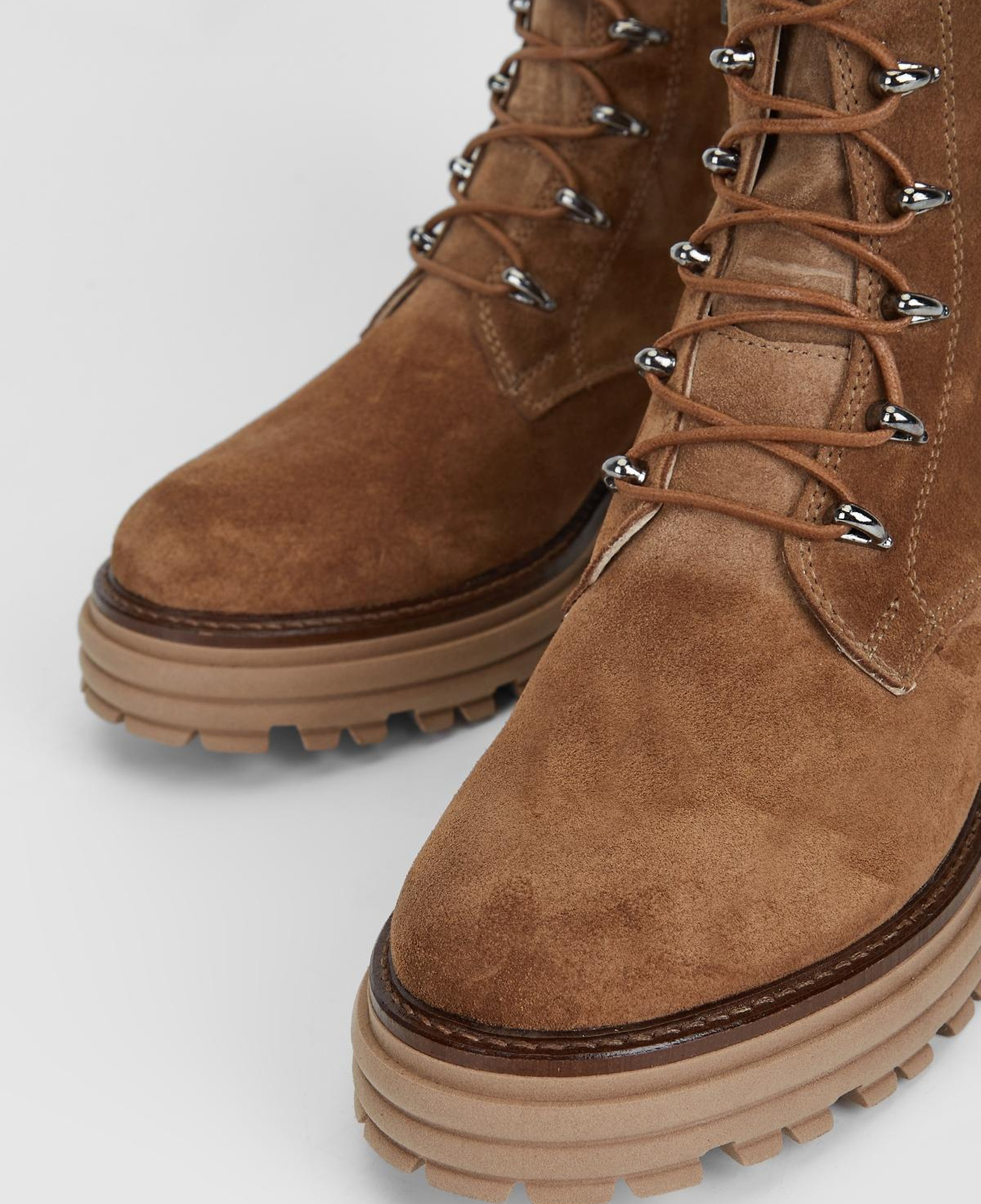 Valmenti Kadın Hakiki Deri Tütün Süet Düz Bot