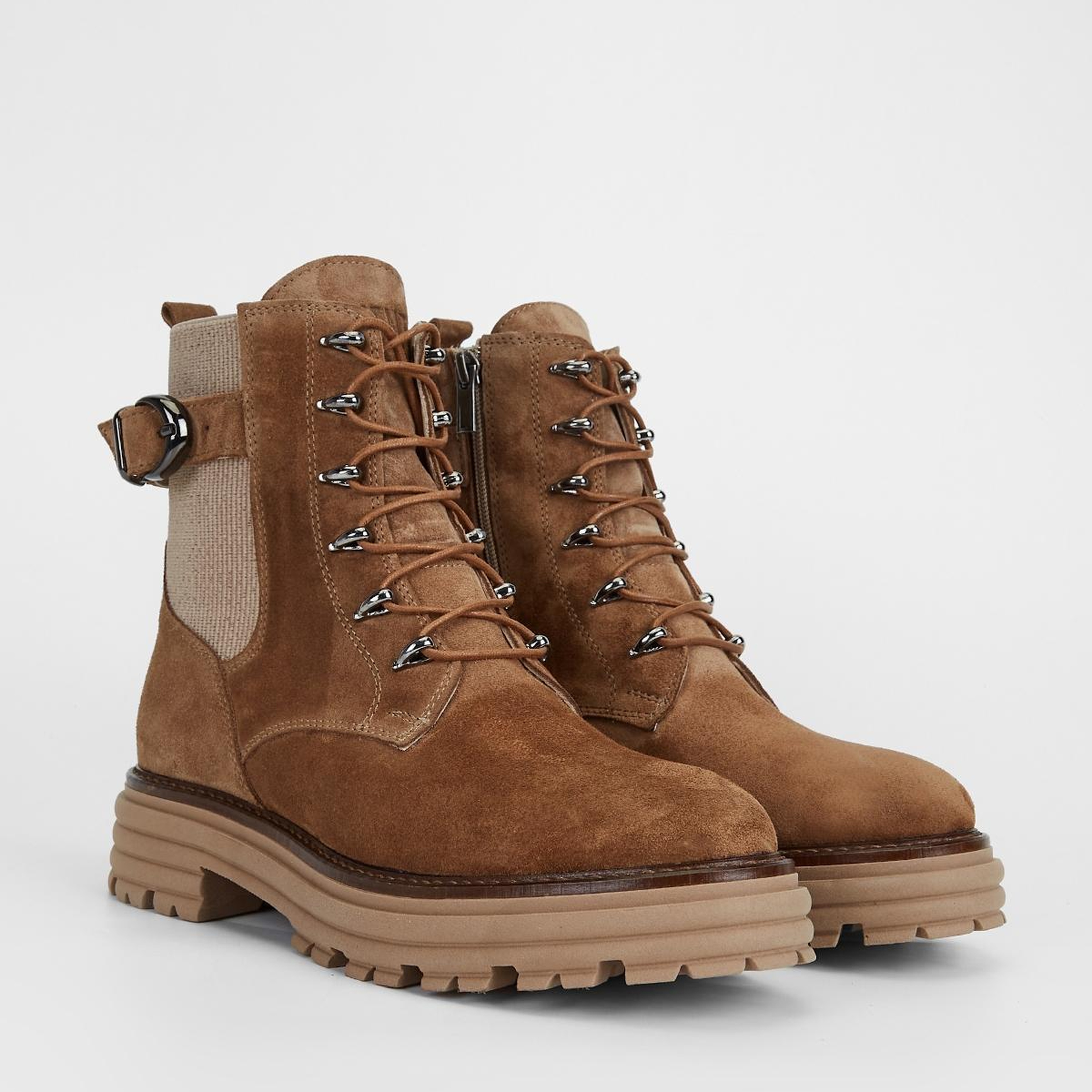 Valmenti Kadın Hakiki Deri Tütün Süet Düz Bot