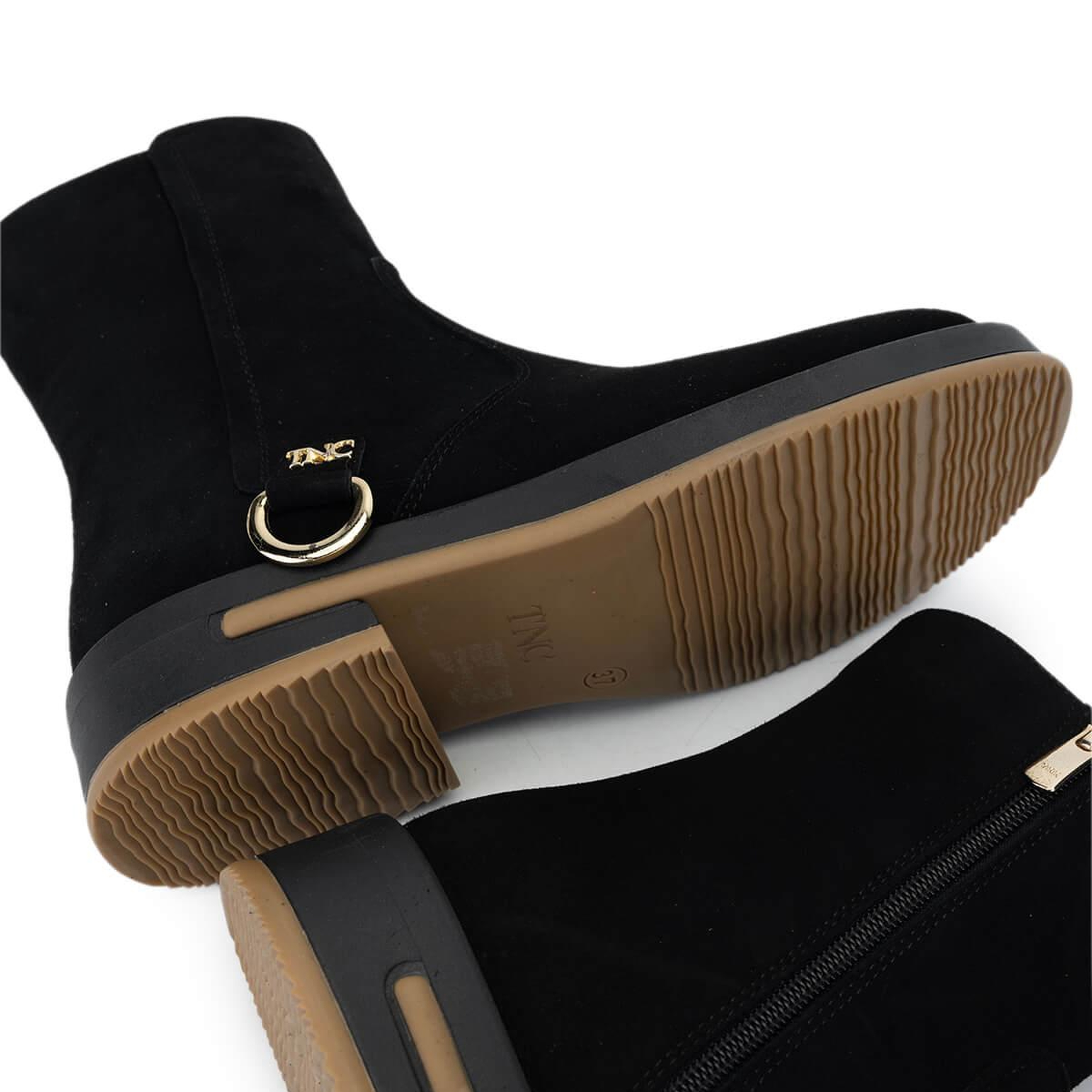 Tamer Tanca Kadın Hakiki Deri Siyah Süet Casual Bot