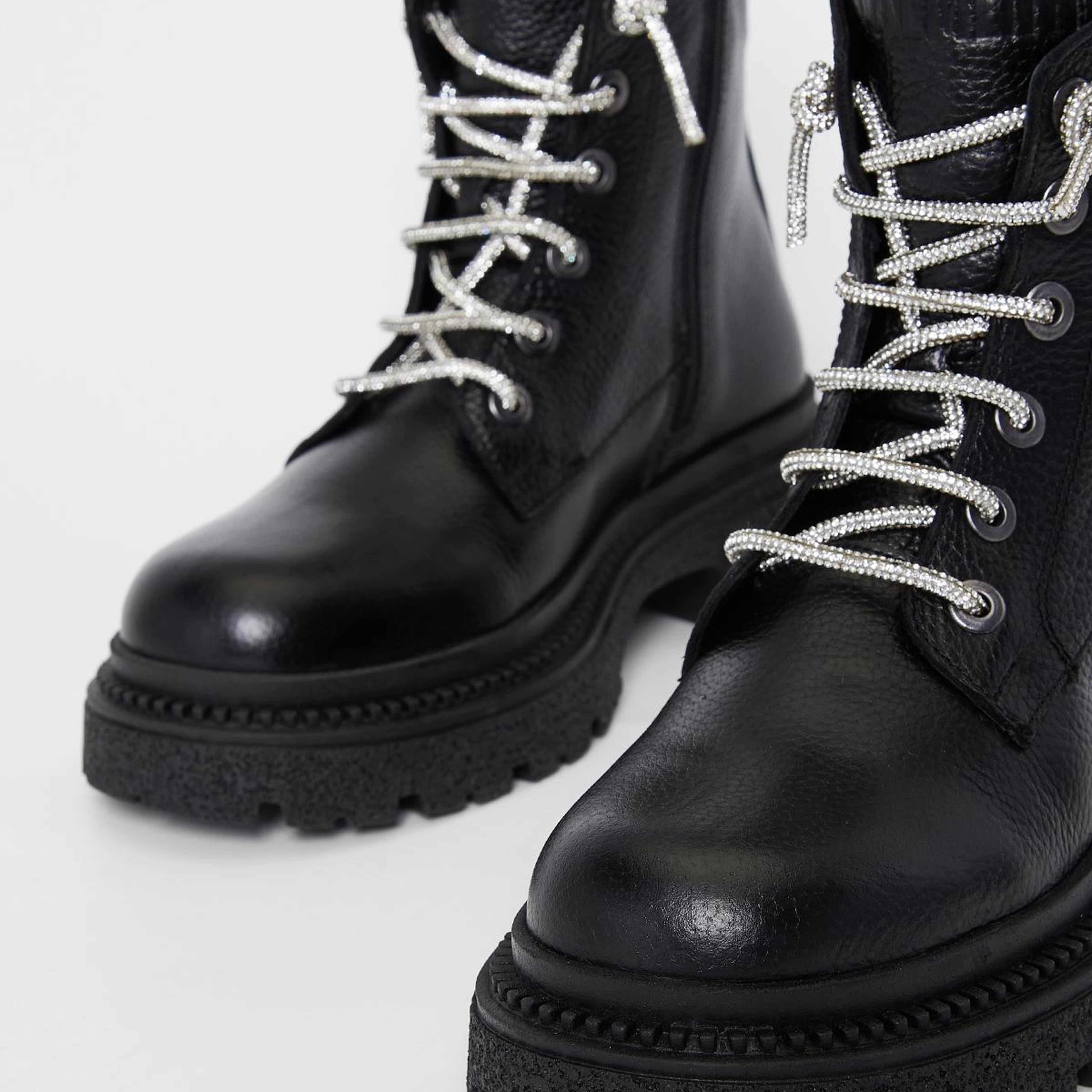 Valmenti Kadın Hakiki Deri Siyah Düz Bot