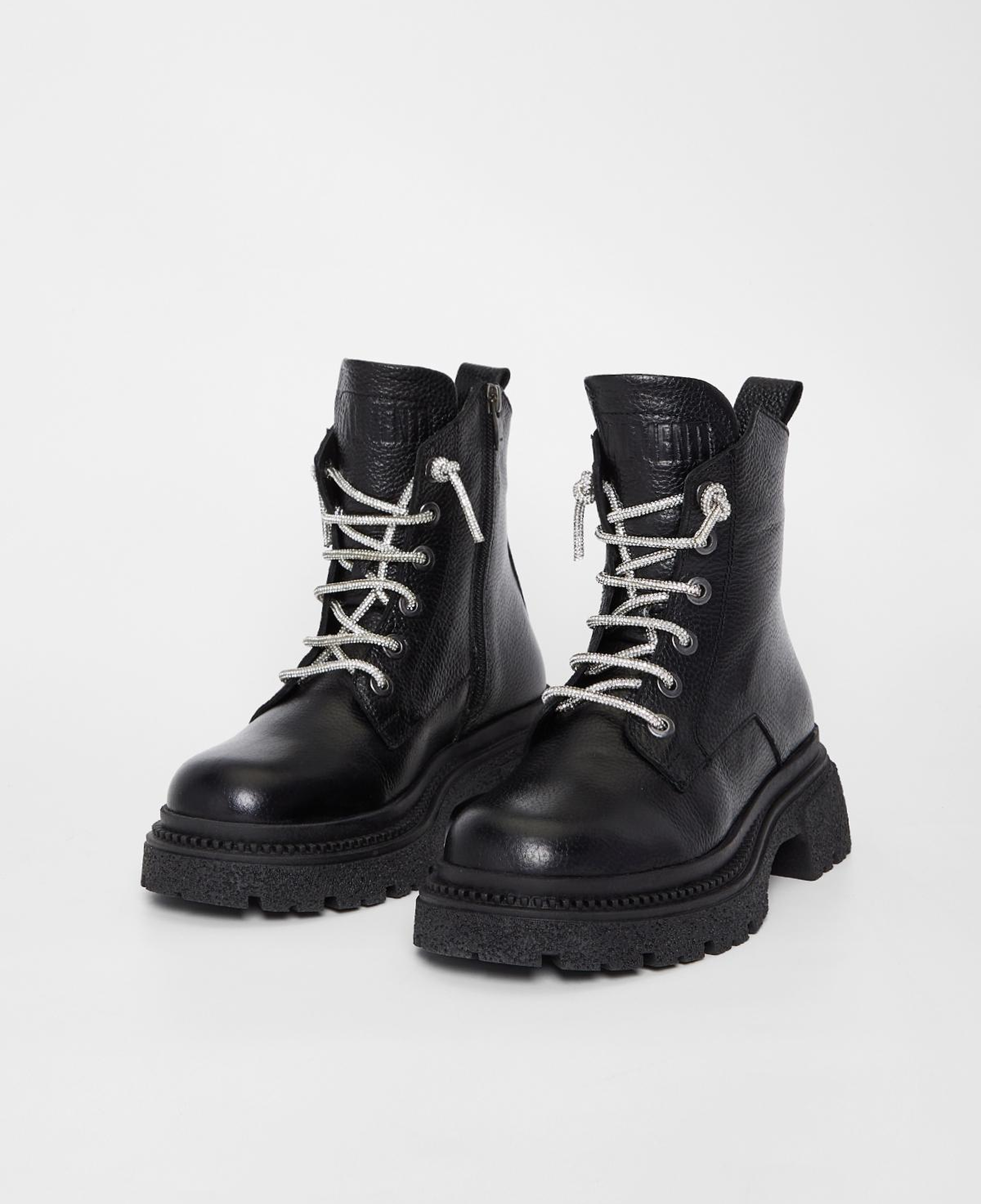 Valmenti Kadın Hakiki Deri Siyah Düz Bot