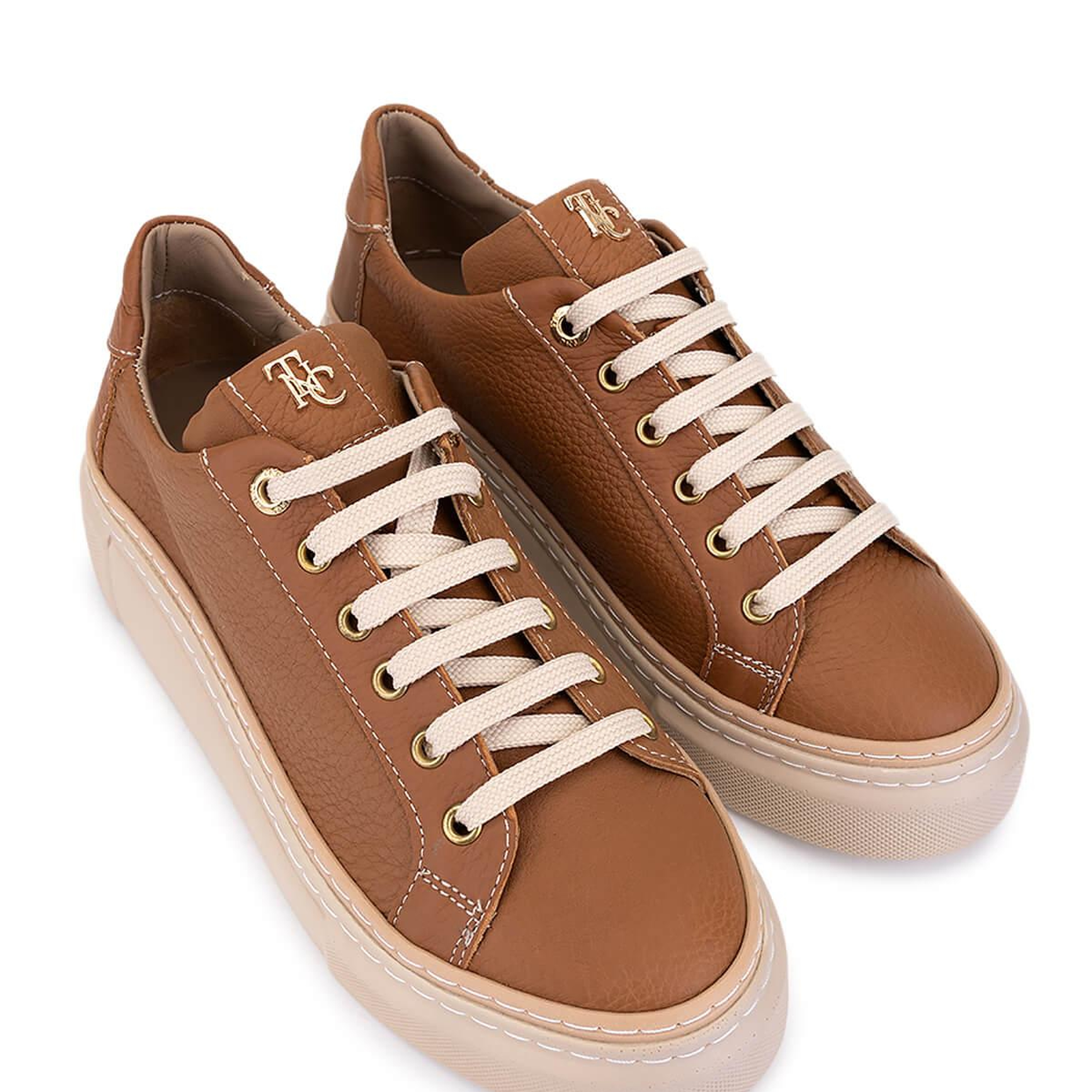 Tamer Tanca Kadın Hakiki Deri Taba Floter Sneakers & Spor Ayakkabı