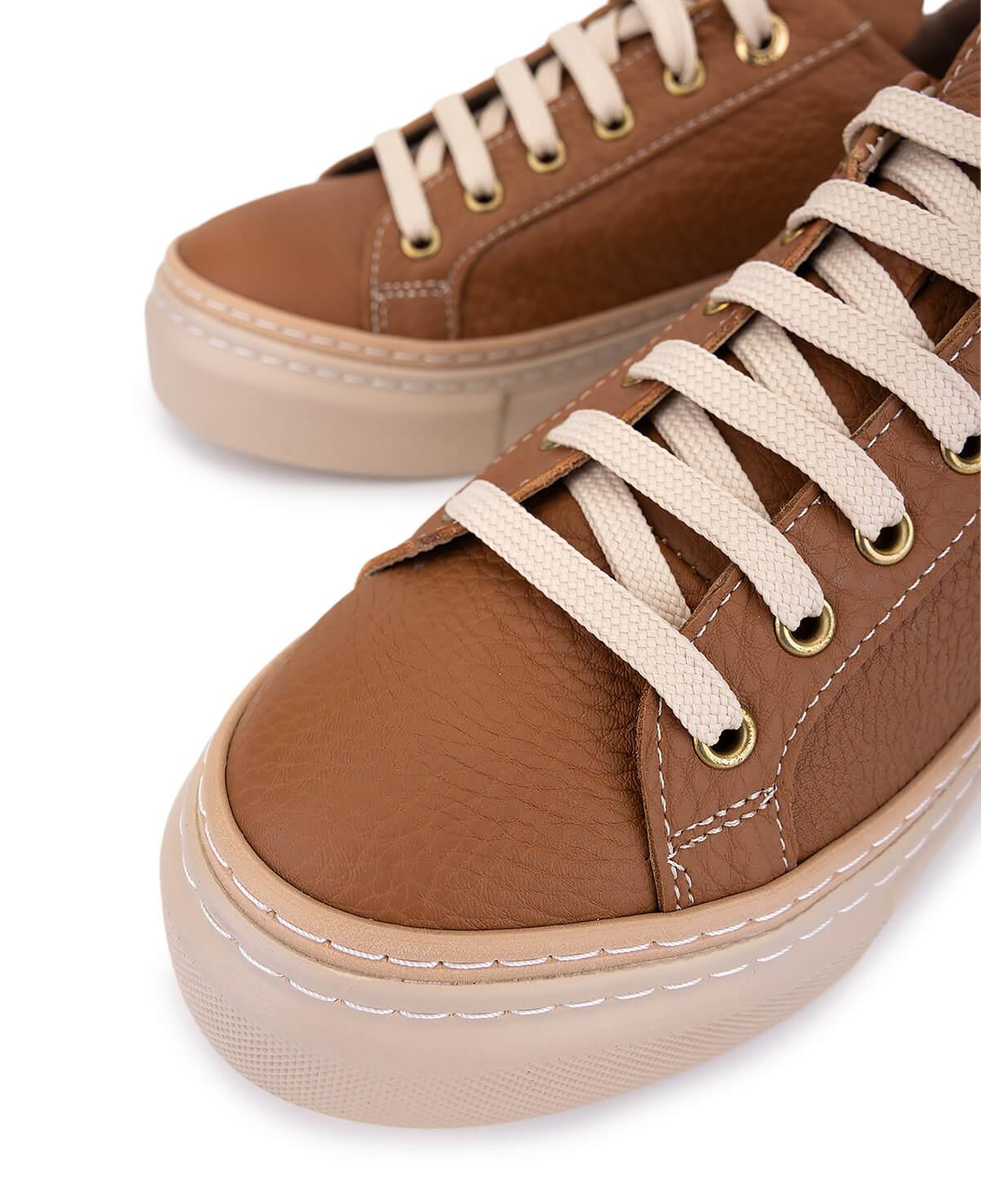 Tamer Tanca Kadın Hakiki Deri Taba Floter Sneakers & Spor Ayakkabı