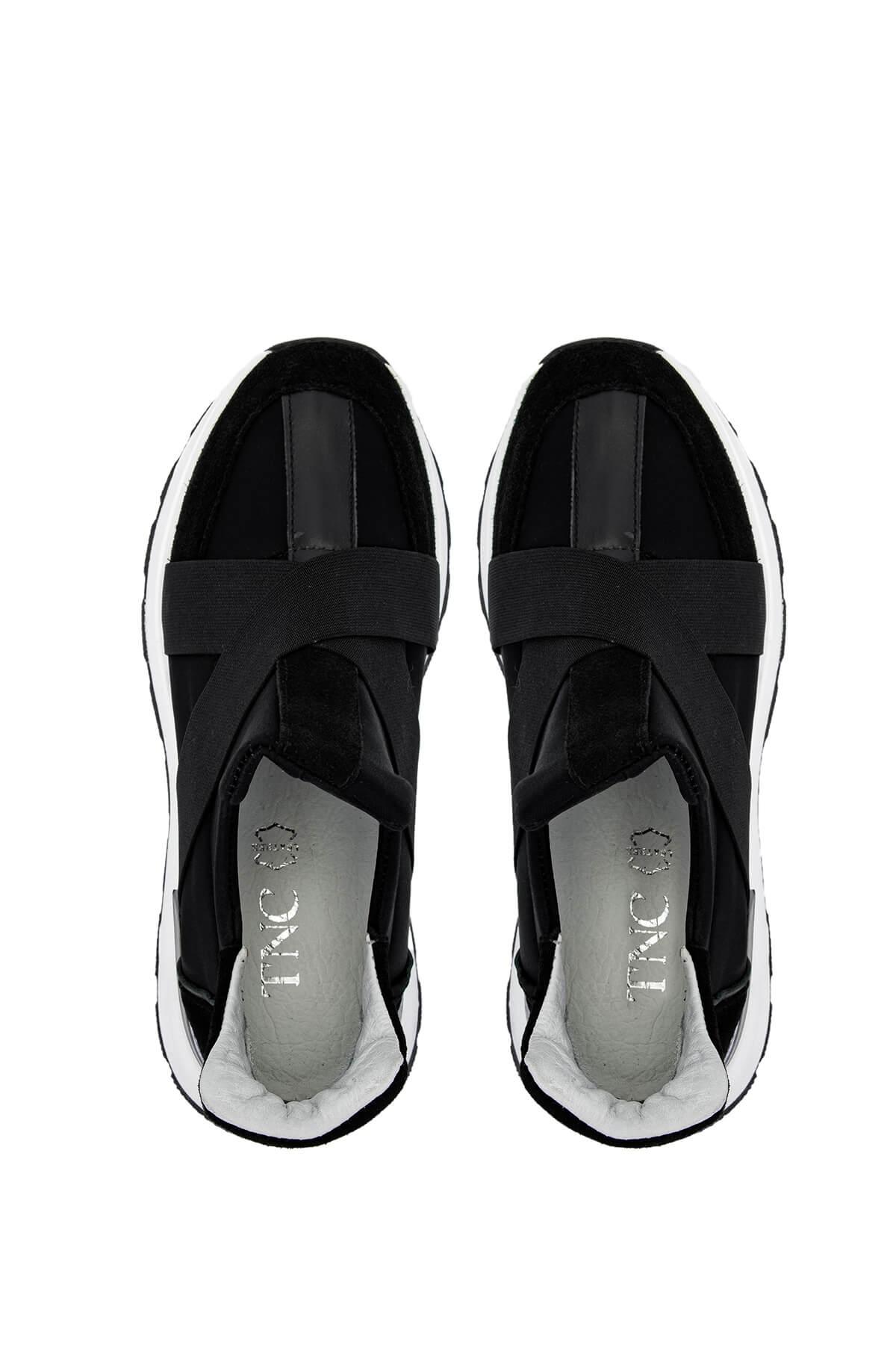 Tamer Tanca Kadın Deri/Tekstil Siyah Sneakers & Spor Ayakkabı