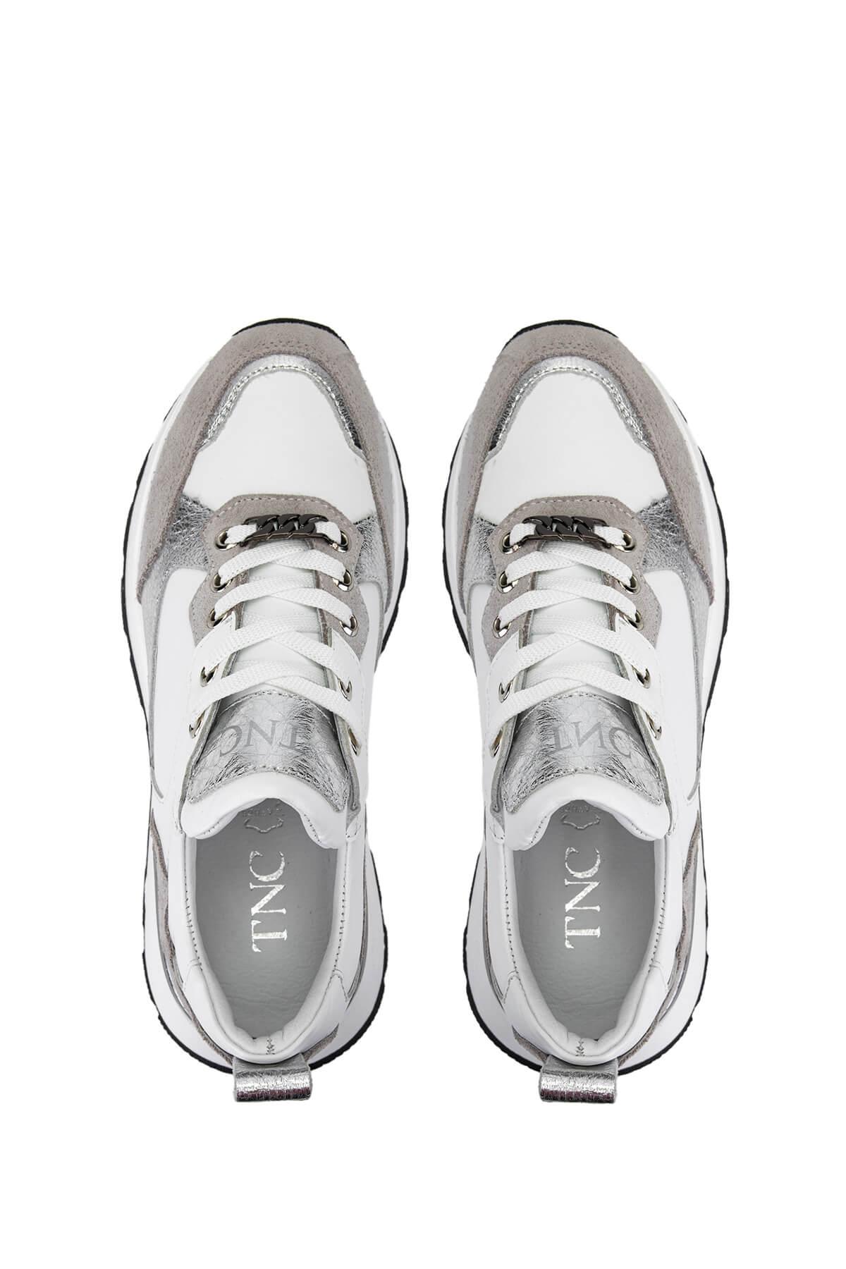 Tamer Tanca Kadın Hakiki Deri Gri Süet Sneakers & Spor Ayakkabı