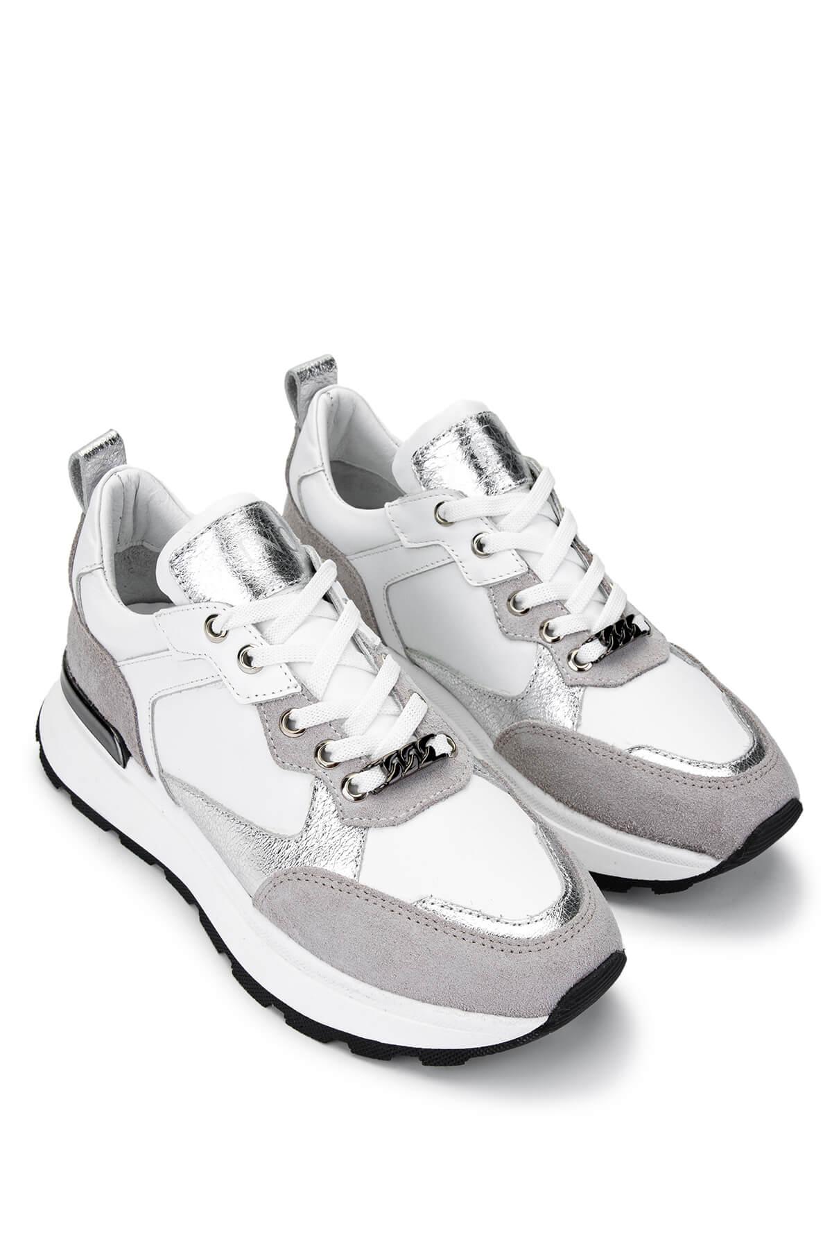 Tamer Tanca Kadın Hakiki Deri Gri Süet Sneakers & Spor Ayakkabı