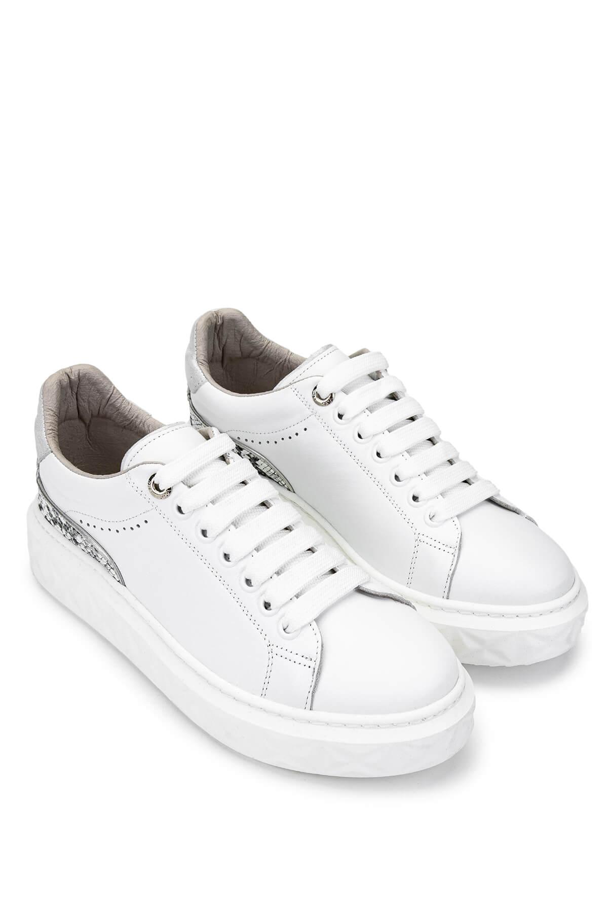 Tamer Tanca Kadın Hakiki Deri Beyaz Sneakers & Spor Ayakkabı