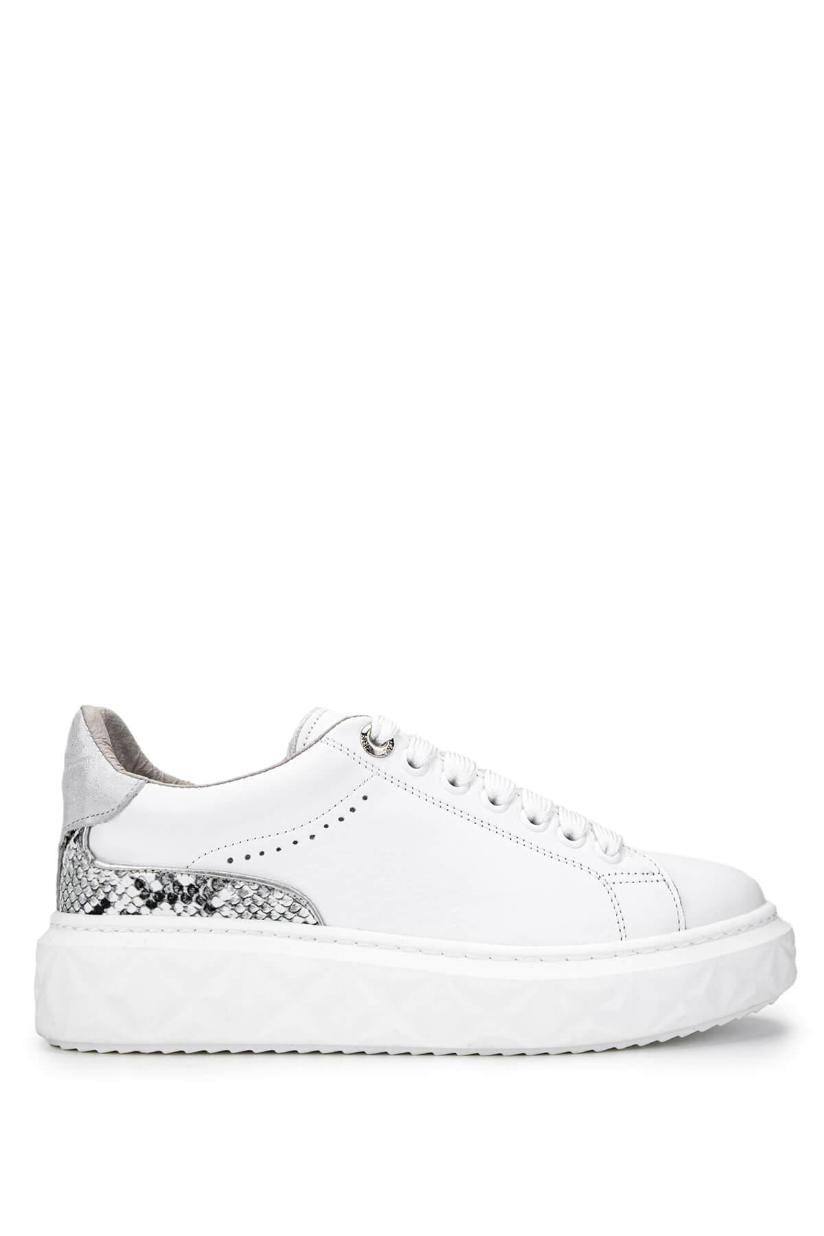 Tamer Tanca Kadın Hakiki Deri Beyaz Sneakers & Spor Ayakkabı