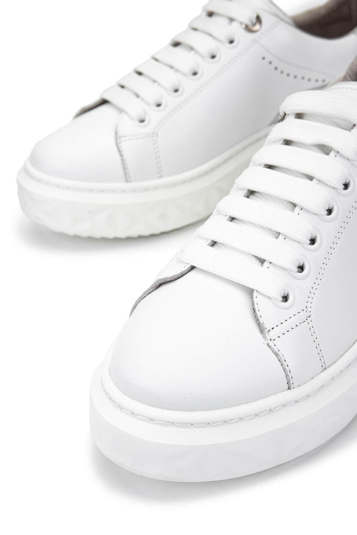 Tamer Tanca Kadın Hakiki Deri Beyaz Sneakers & Spor Ayakkabı