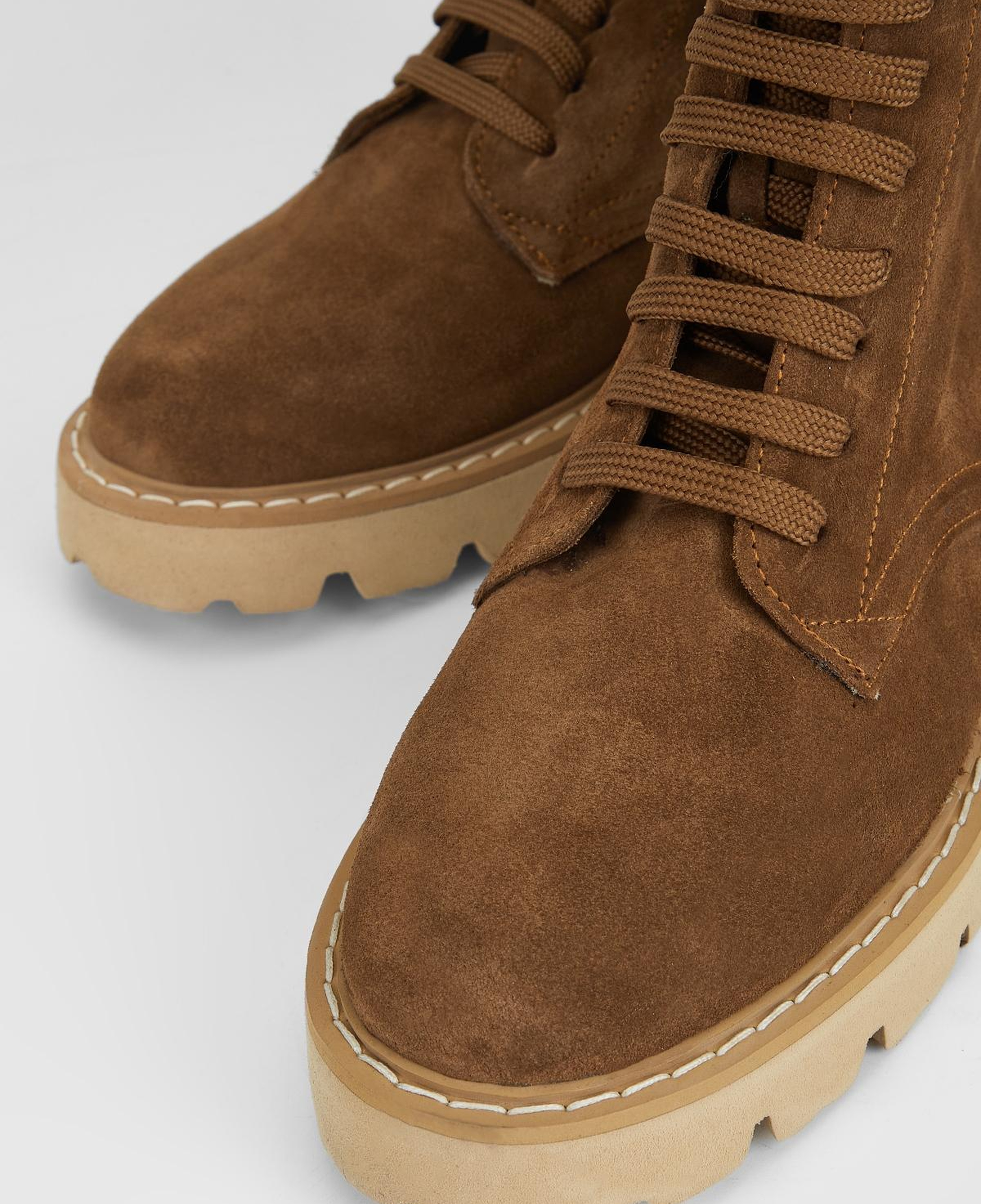 Valmenti Kadın Hakiki Deri Taba Süet Düz Bot