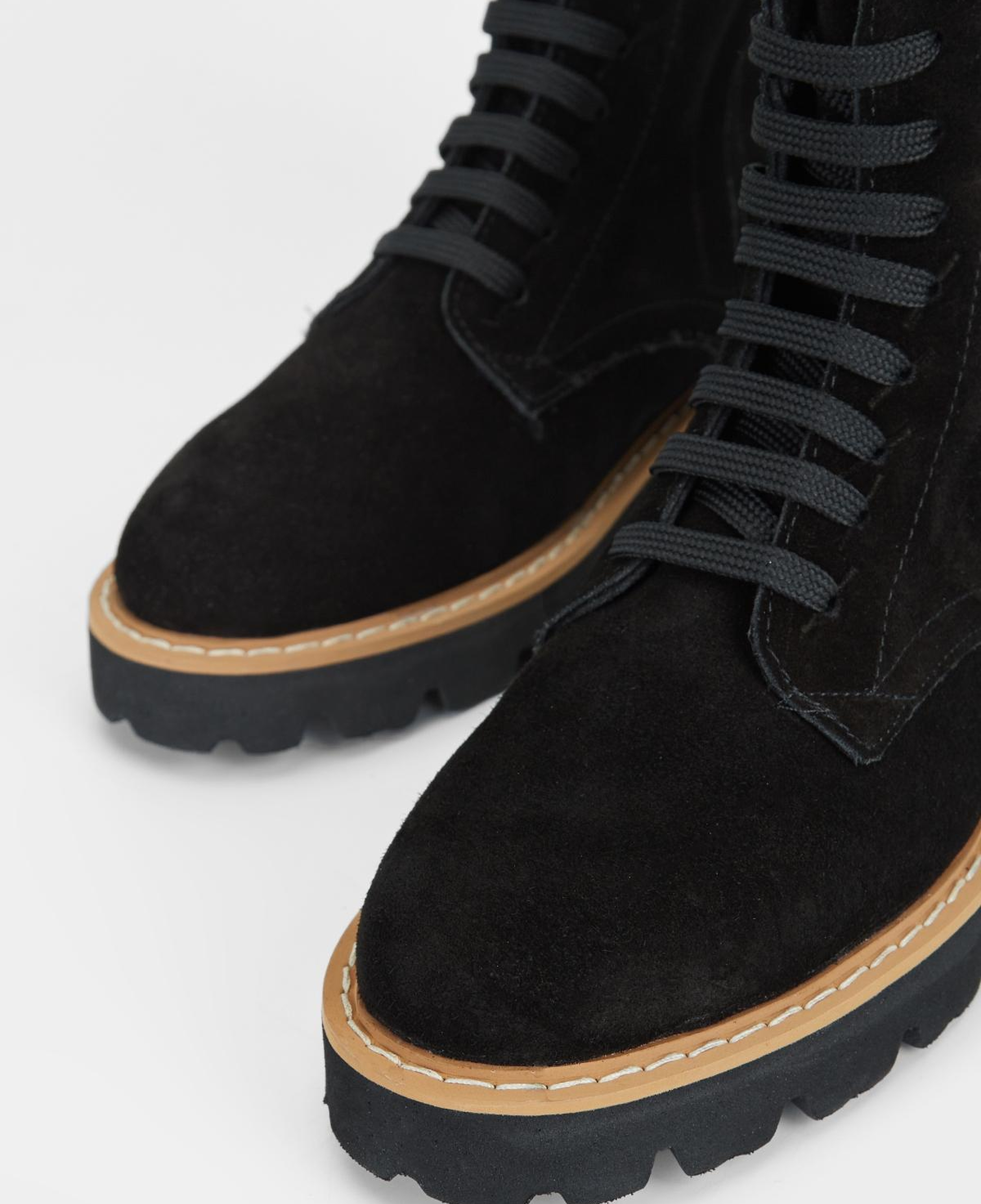 Valmenti Kadın Hakiki Deri Siyah Süet Düz Bot