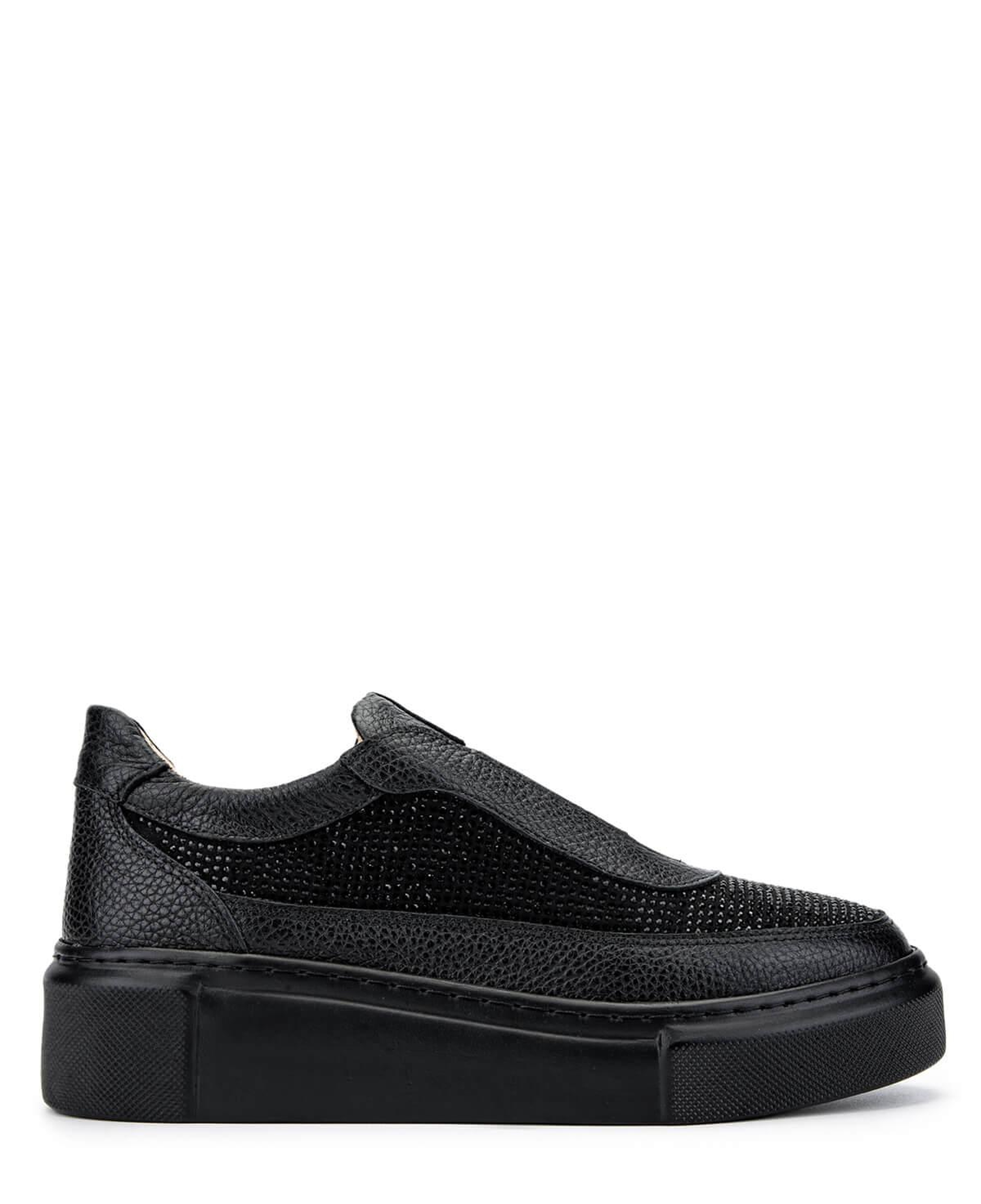 Tamer Tanca Kadın Hakiki Deri Siyah Sneakers & Spor Ayakkabı