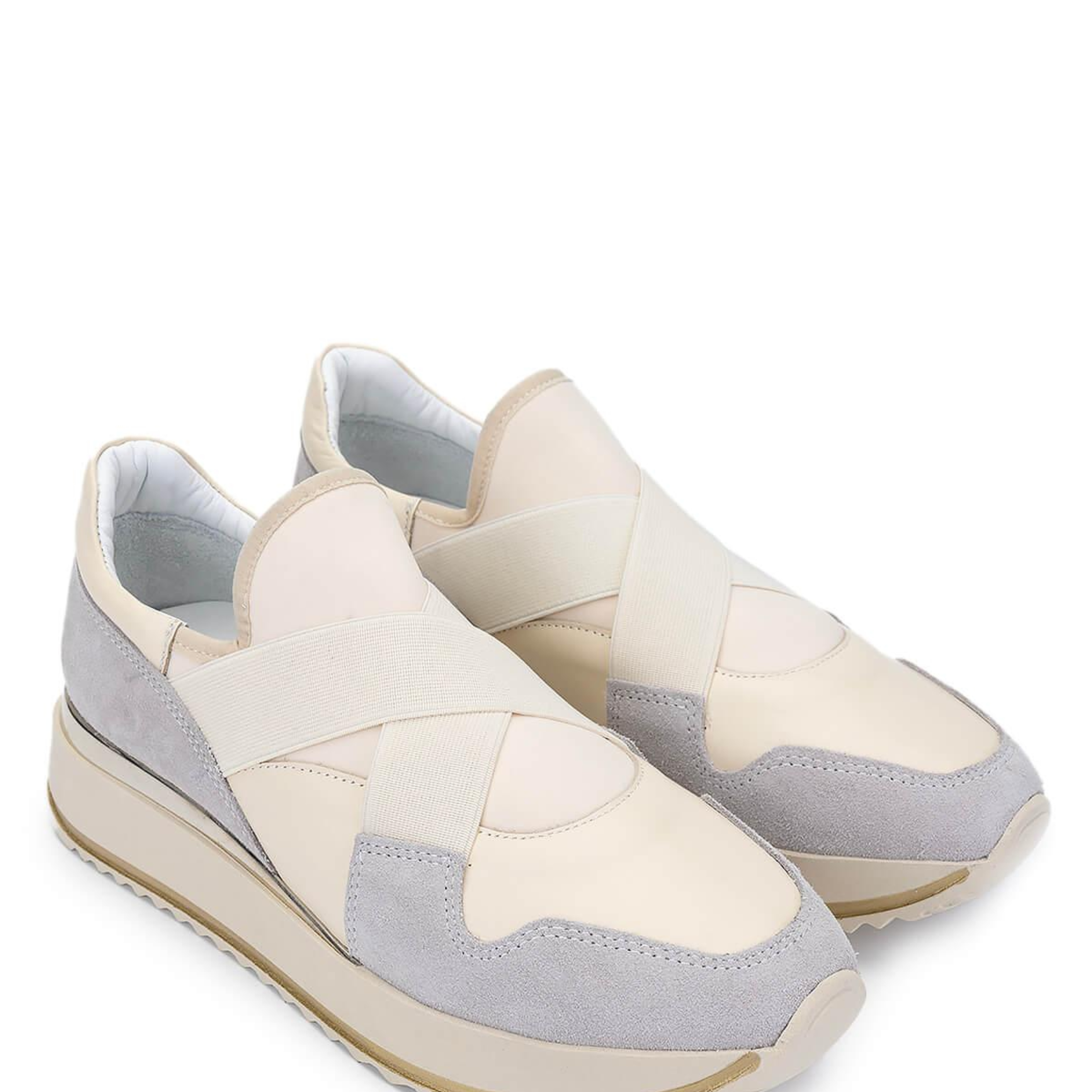 Tamer Tanca Kadın Hakiki Deri Bej Sneakers & Spor Ayakkabı