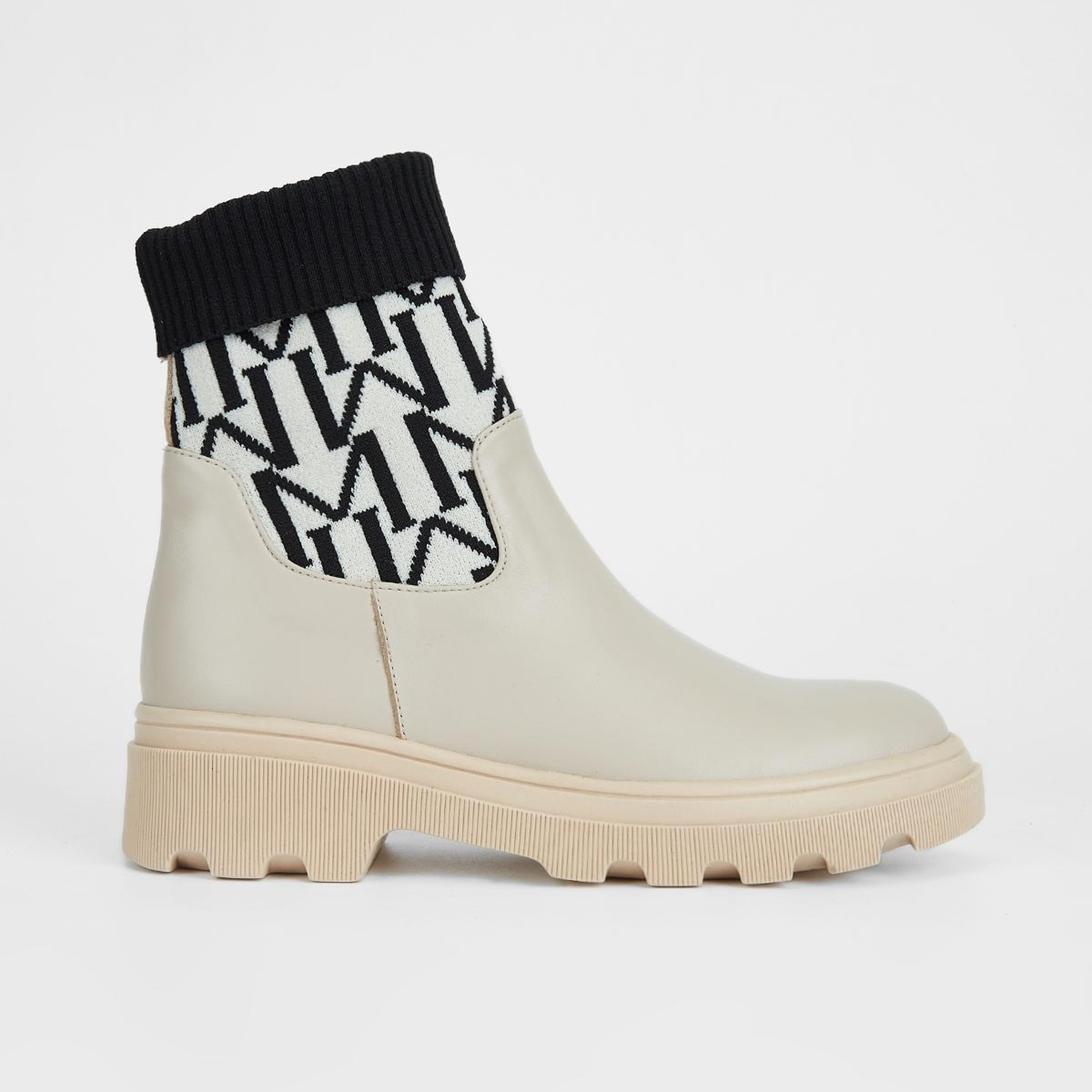 Valmenti Kadın Hakiki Deri Bej Düz Bot