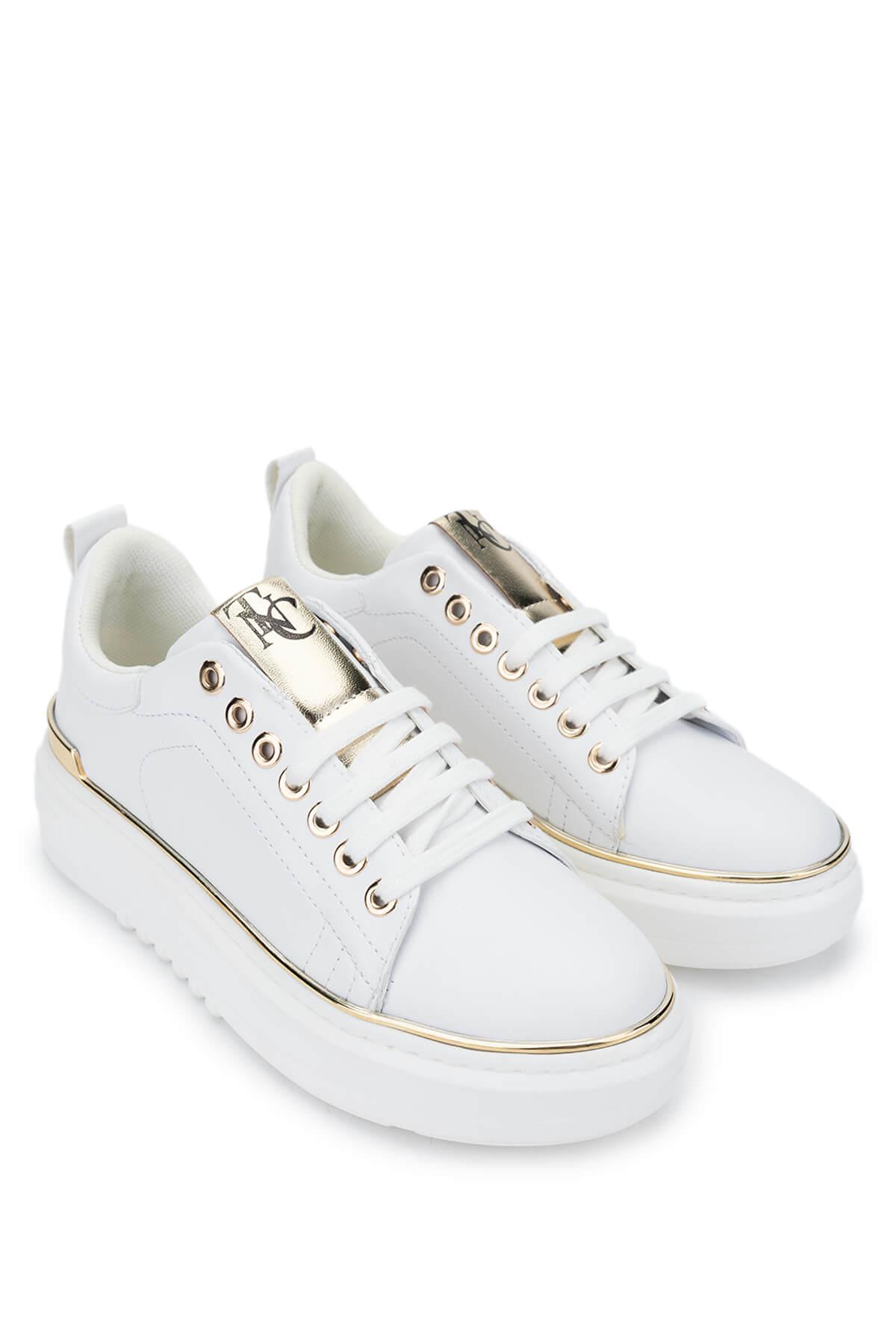 Tamer Tanca Kadın Vegan Beyaz Sneakers & Spor Ayakkabı