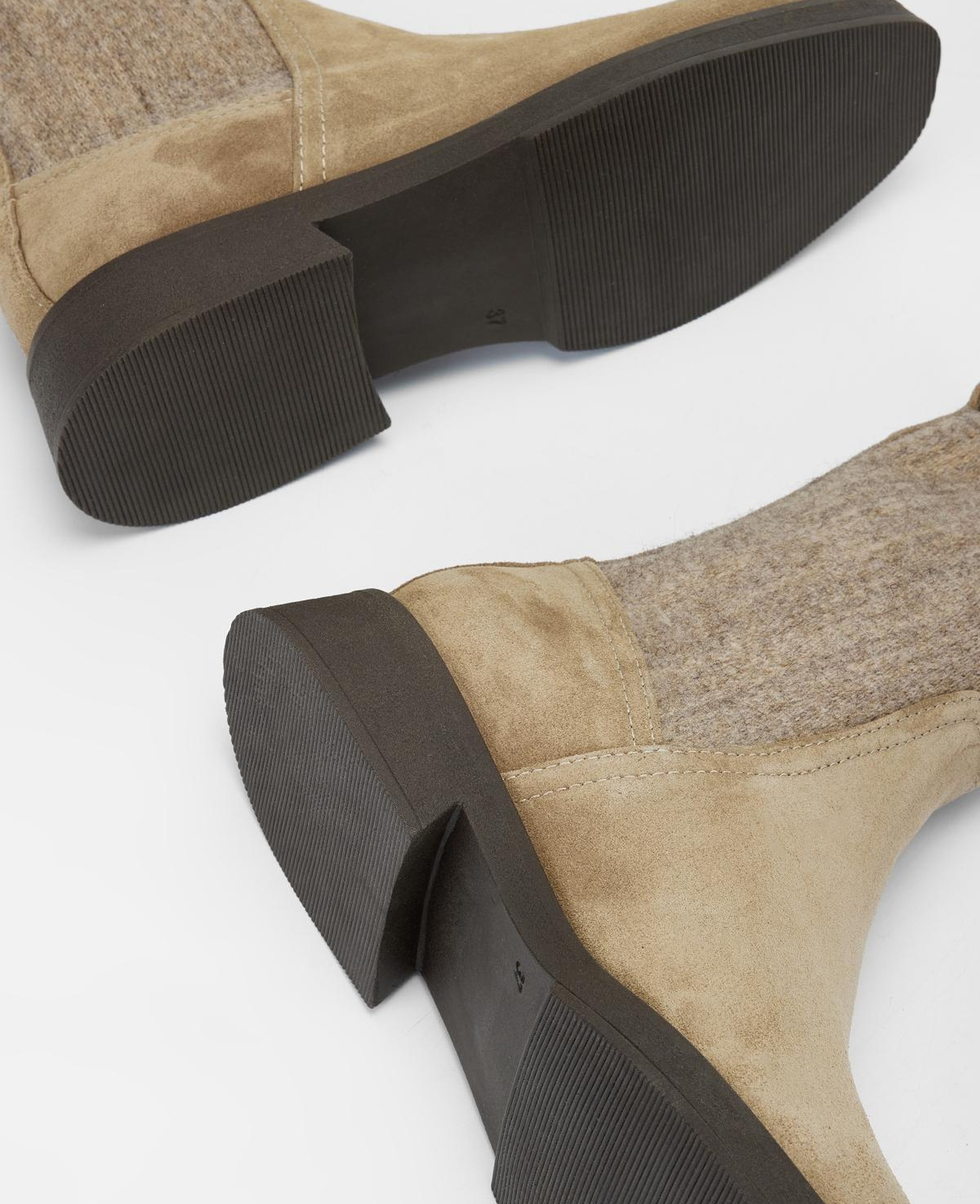 Valmenti Kadın Hakiki Deri Vizon Süet Düz Bot