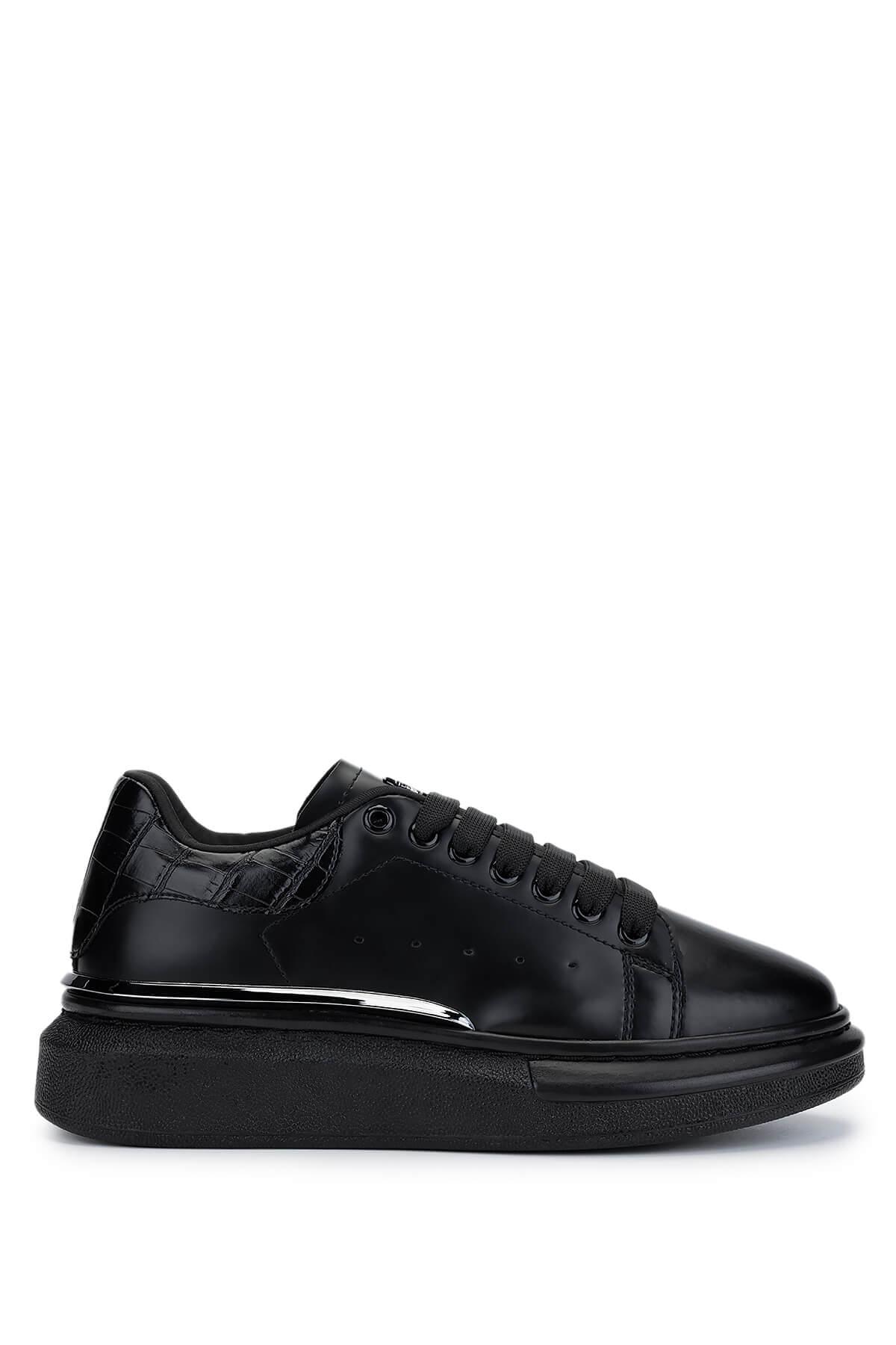 Tamer Tanca Kadın Vegan Siyah Sneakers & Spor Ayakkabı