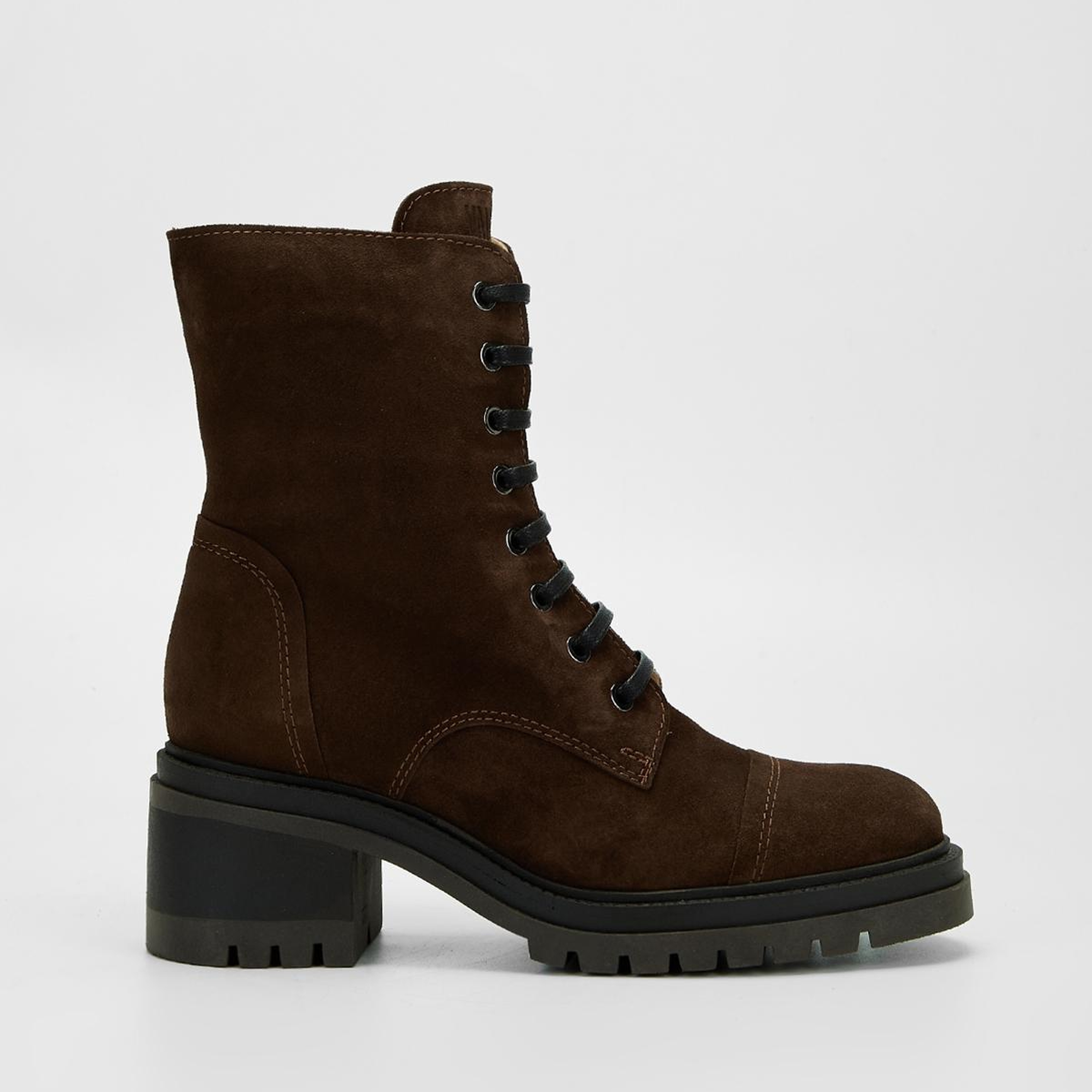 Valmenti Kadın Hakiki Deri Kahverengi Süet Topuklu Bot