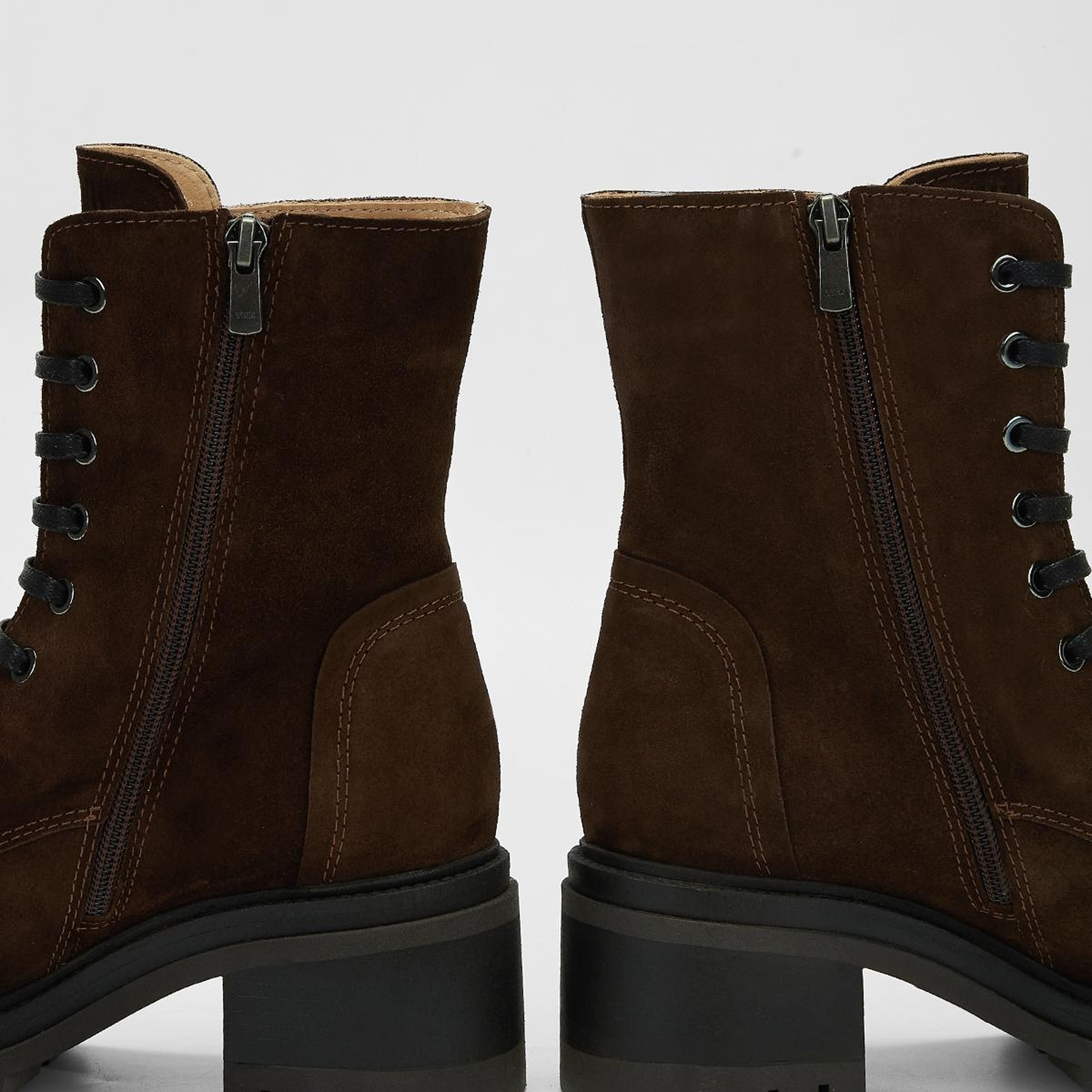 Valmenti Kadın Hakiki Deri Kahverengi Süet Topuklu Bot