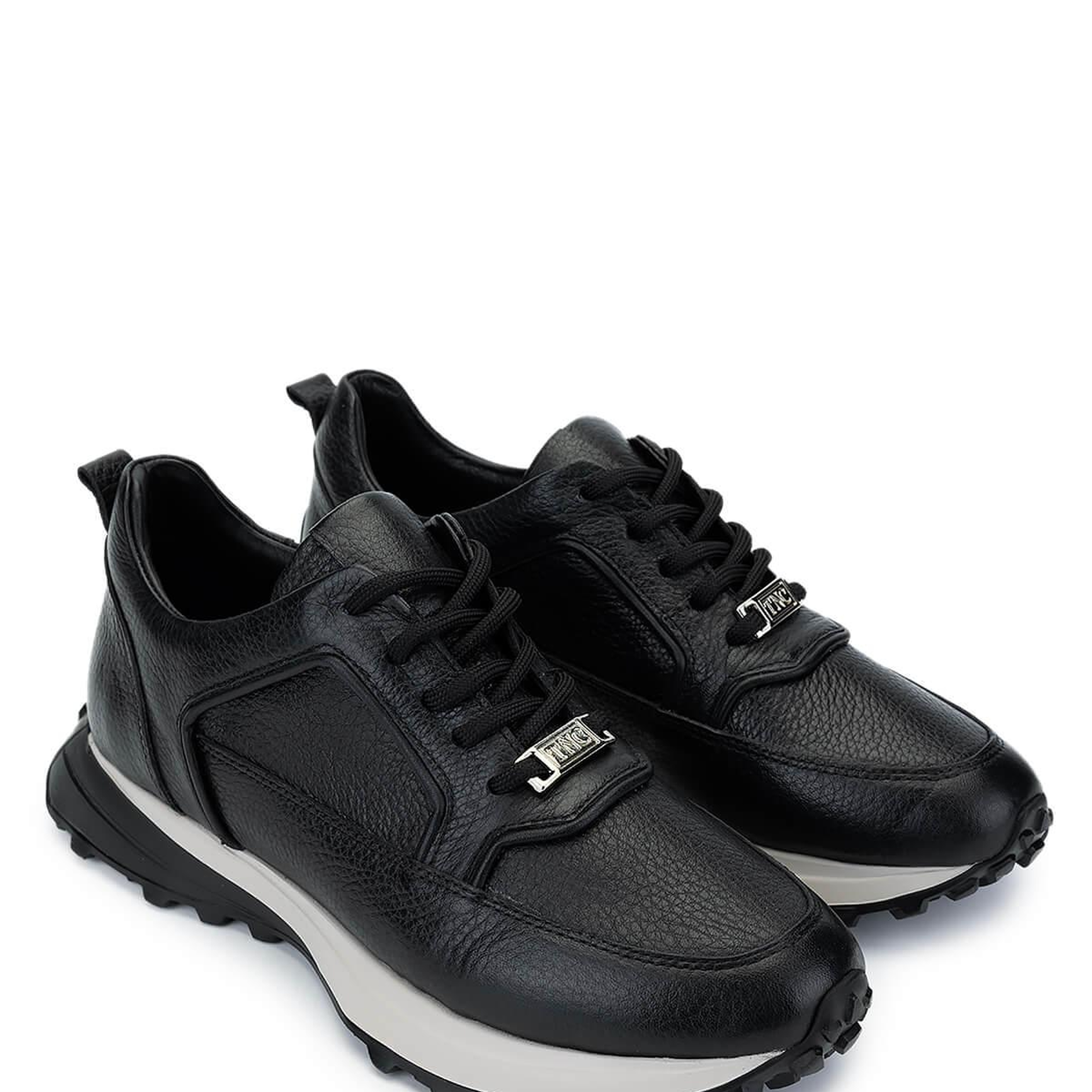 Tamer Tanca Kadın Hakiki Deri Siyah/Bej Sneakers & Spor Ayakkabı