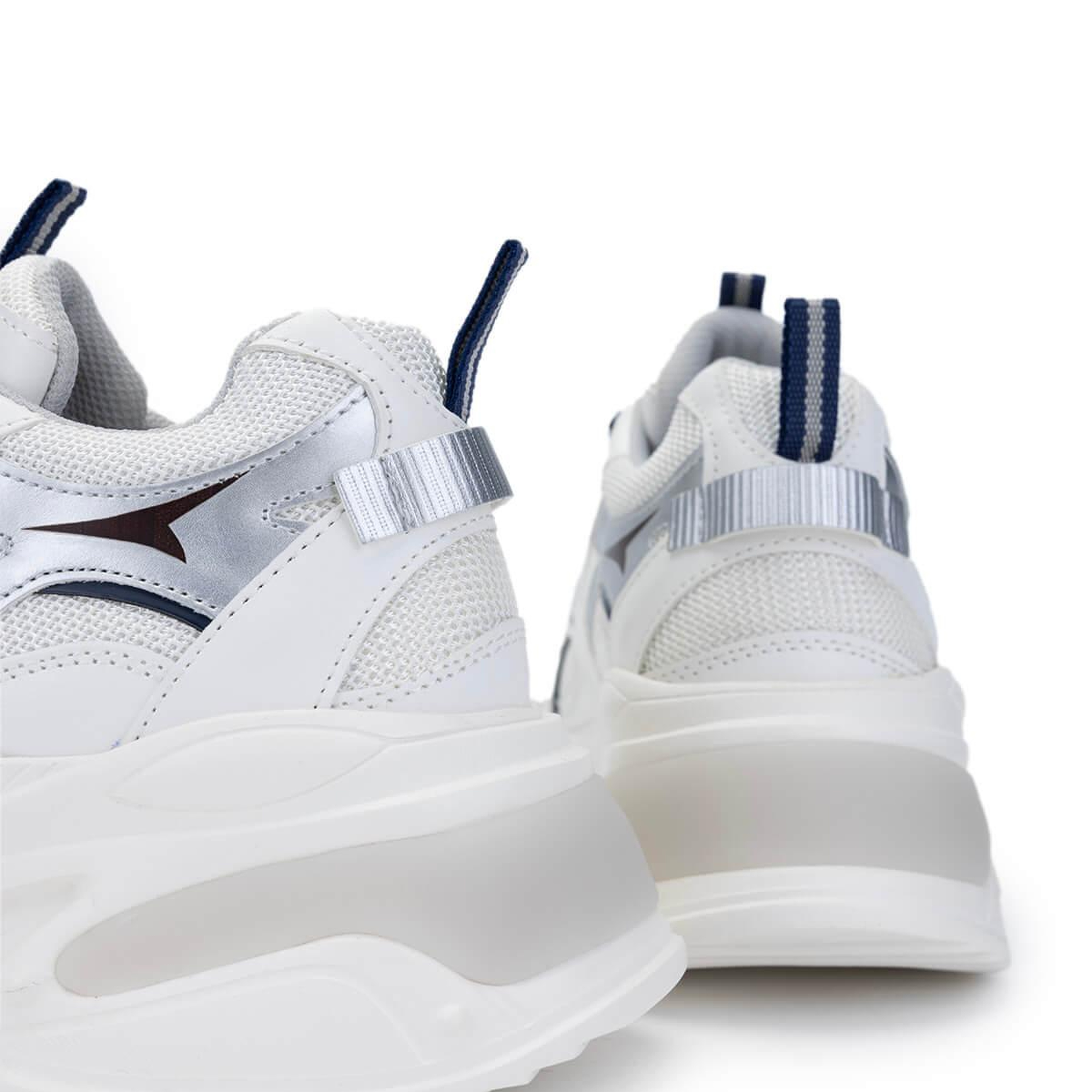 Tamer Tanca Kadın Tekstil/Vegan Beyaz/Lacivert Sneakers & Spor Ayakkabı