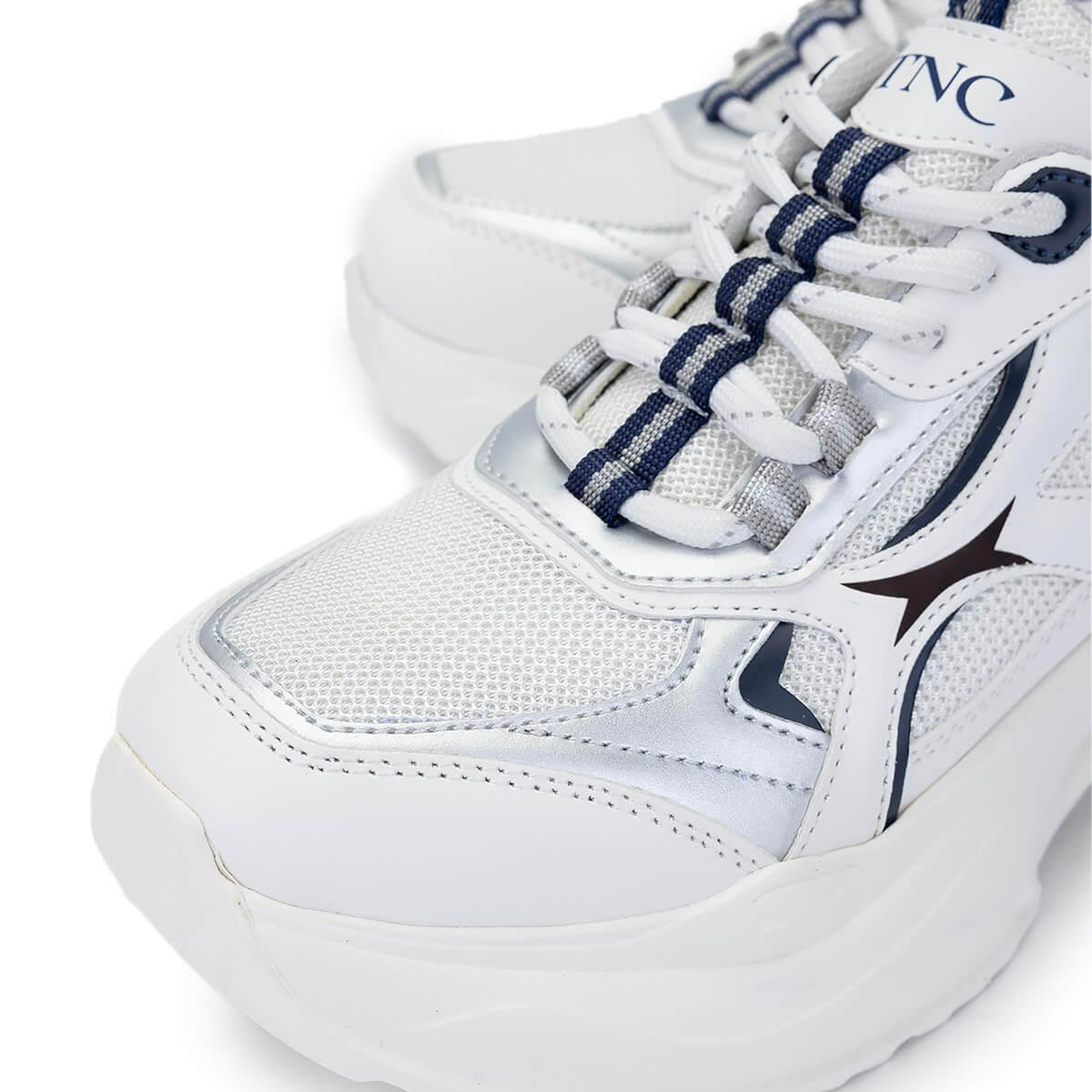 Tamer Tanca Kadın Tekstil/Vegan Beyaz/Lacivert Sneakers & Spor Ayakkabı