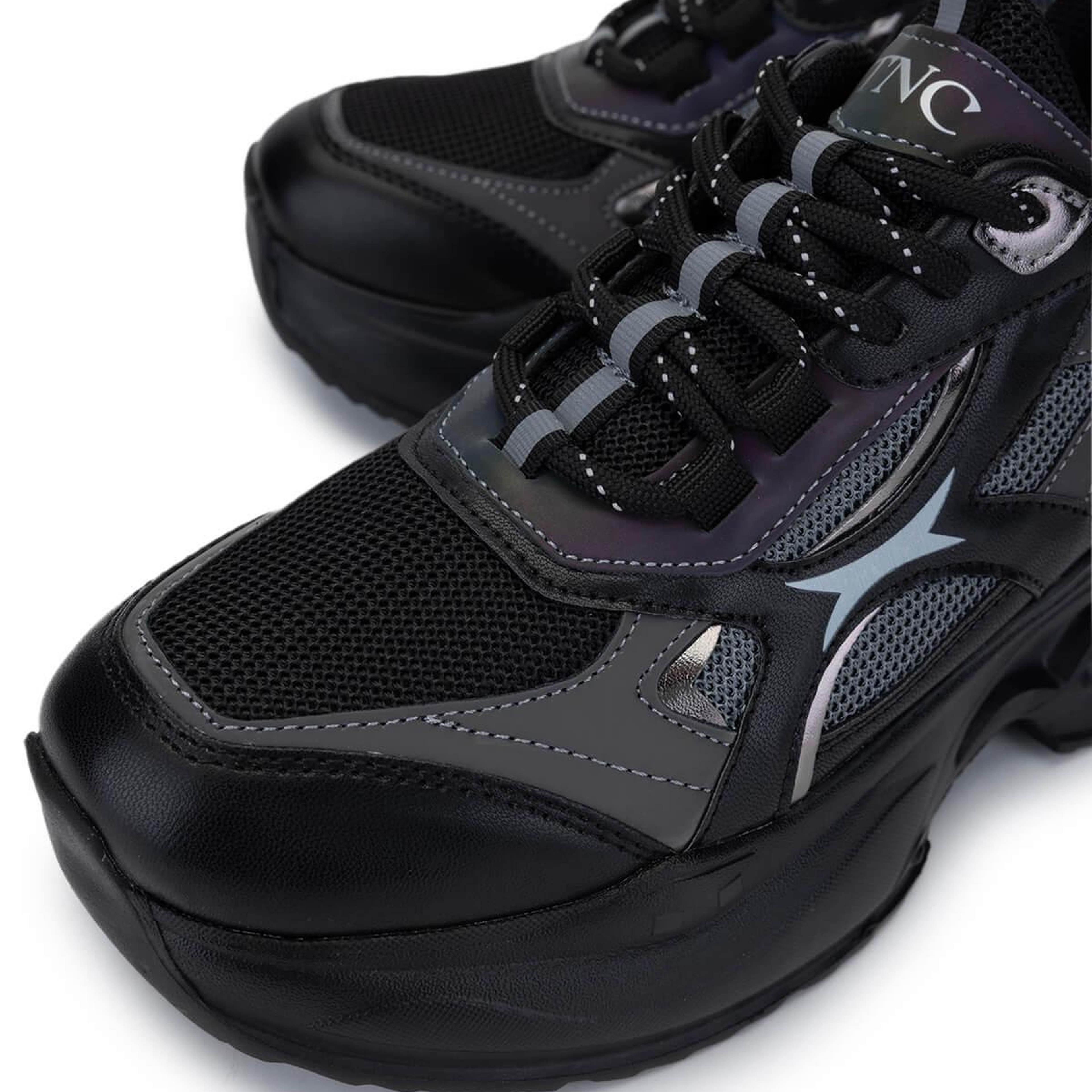 Tamer Tanca Kadın Tekstil/Vegan Siyah Sneakers & Spor Ayakkabı