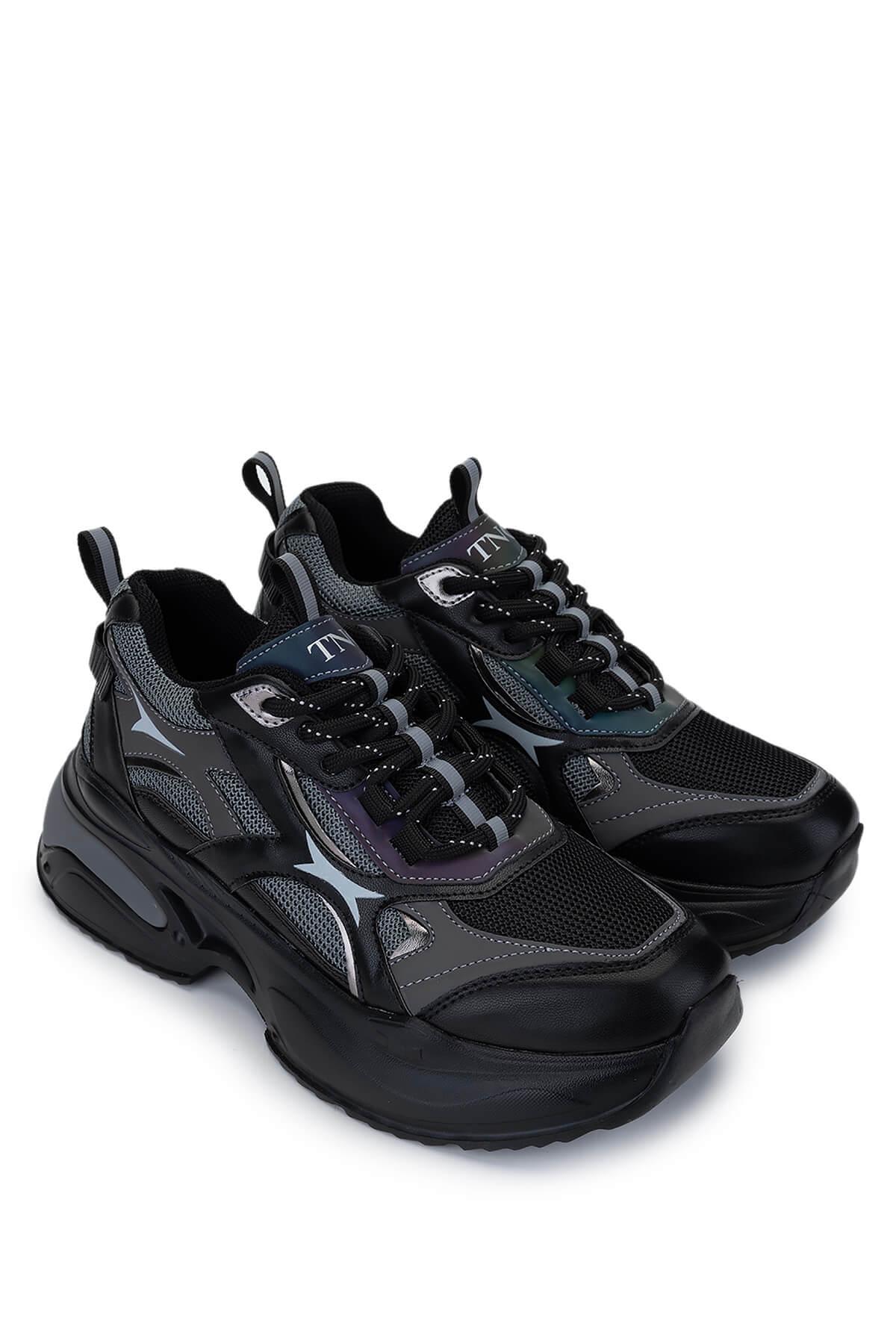 Tamer Tanca Kadın Tekstil/Vegan Siyah Sneakers & Spor Ayakkabı