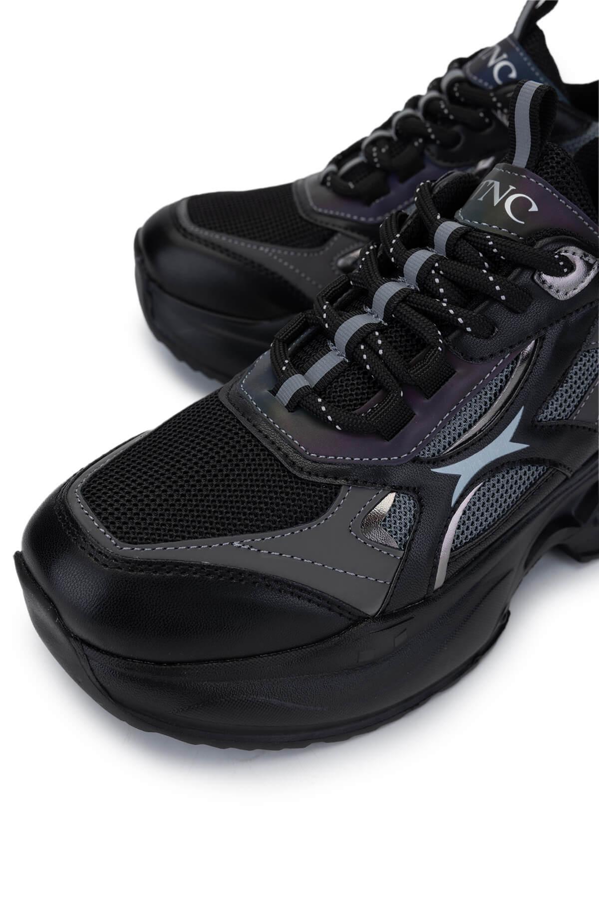 Tamer Tanca Kadın Tekstil/Vegan Siyah Sneakers & Spor Ayakkabı