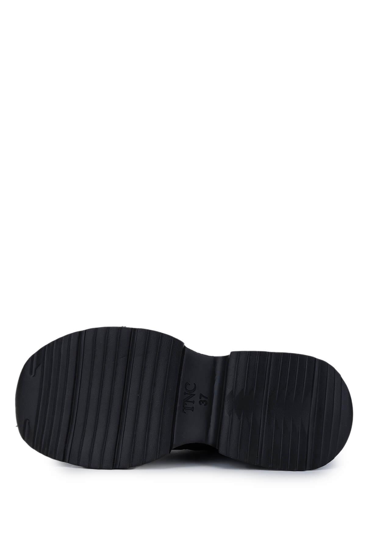 Tamer Tanca Kadın Tekstil/Vegan Siyah Sneakers & Spor Ayakkabı