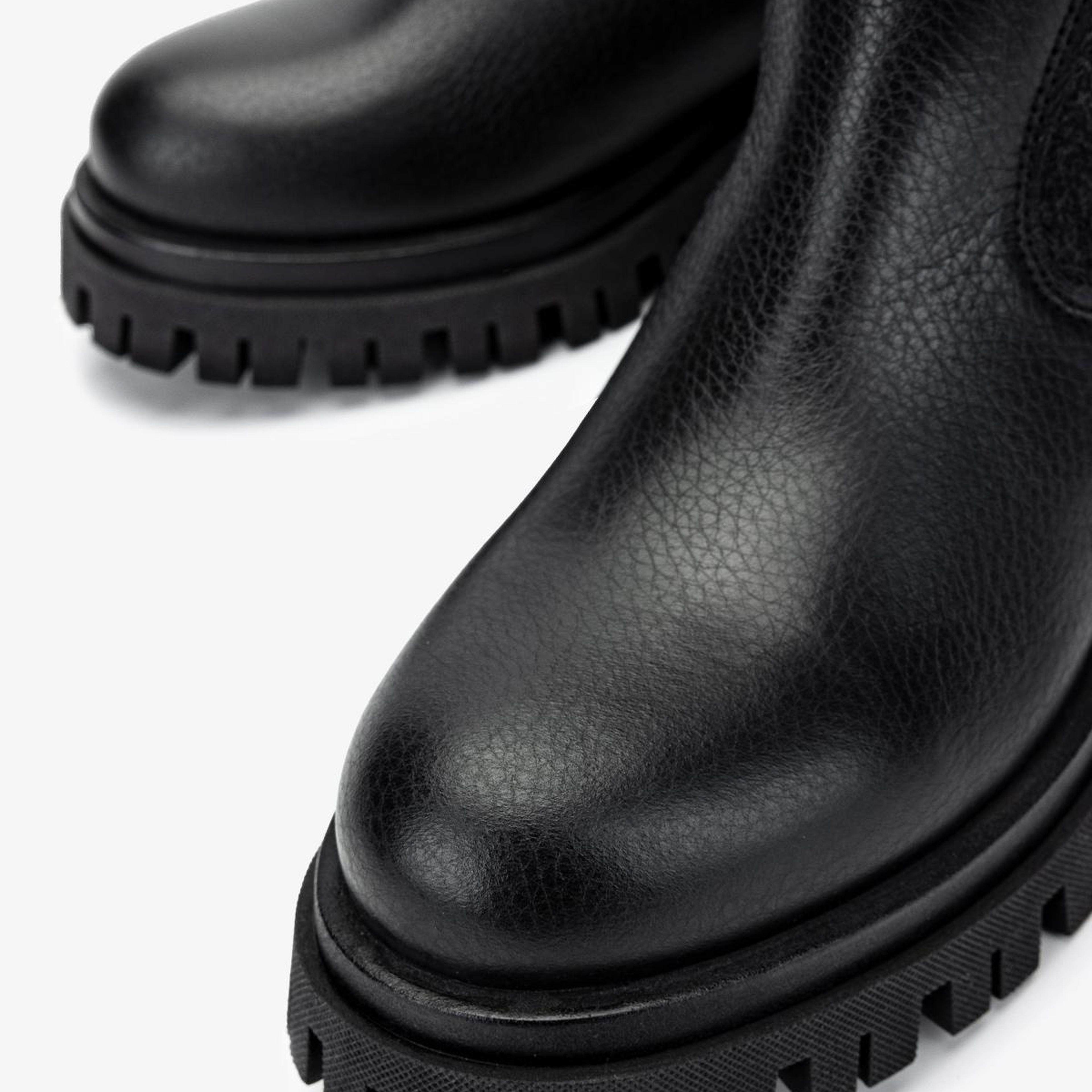 Valmenti Kadın Deri & Tekstil Siyah Floter Düz Bot