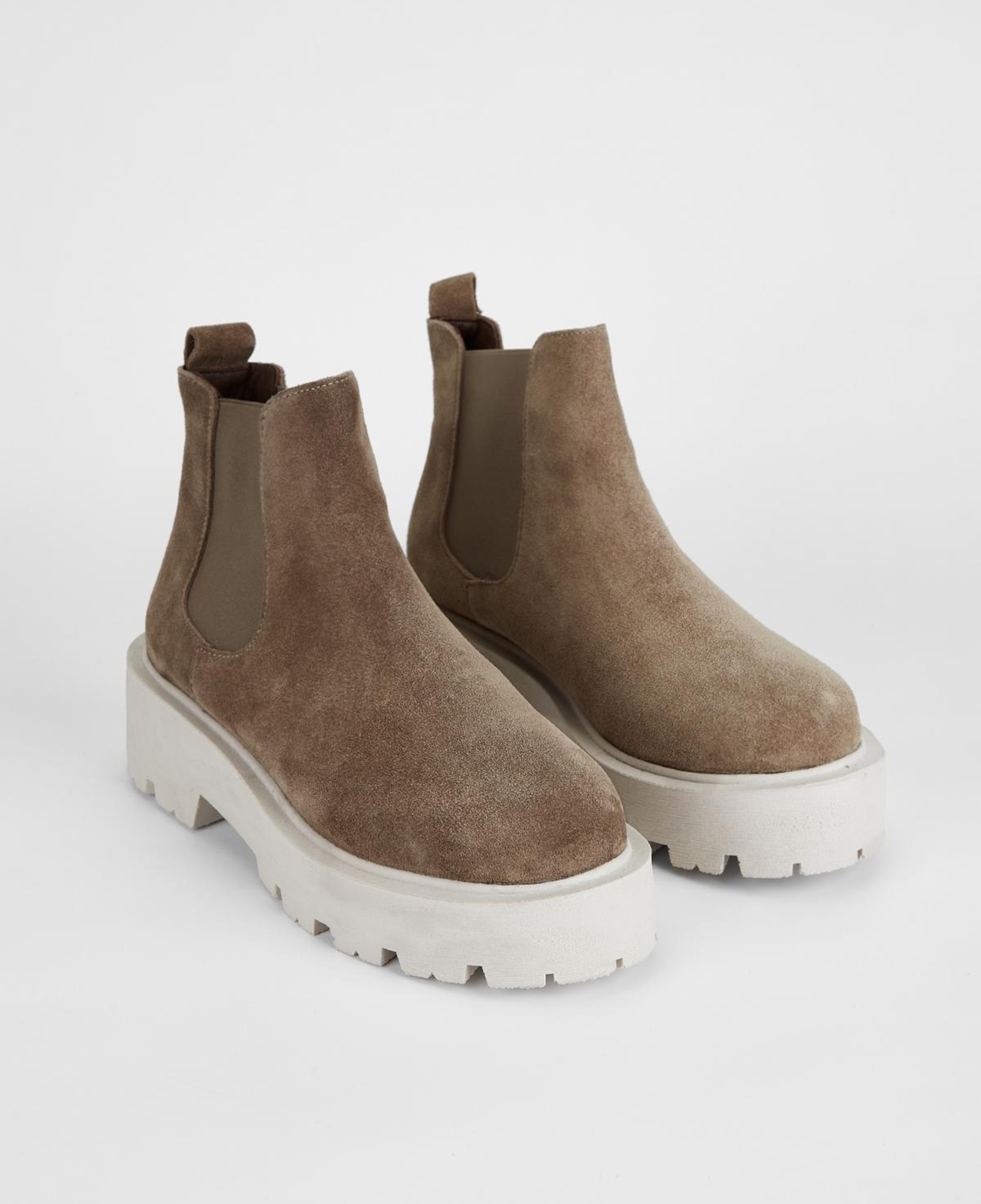 Valmenti Kadın Hakiki Deri Vizon Süet Düz Bot