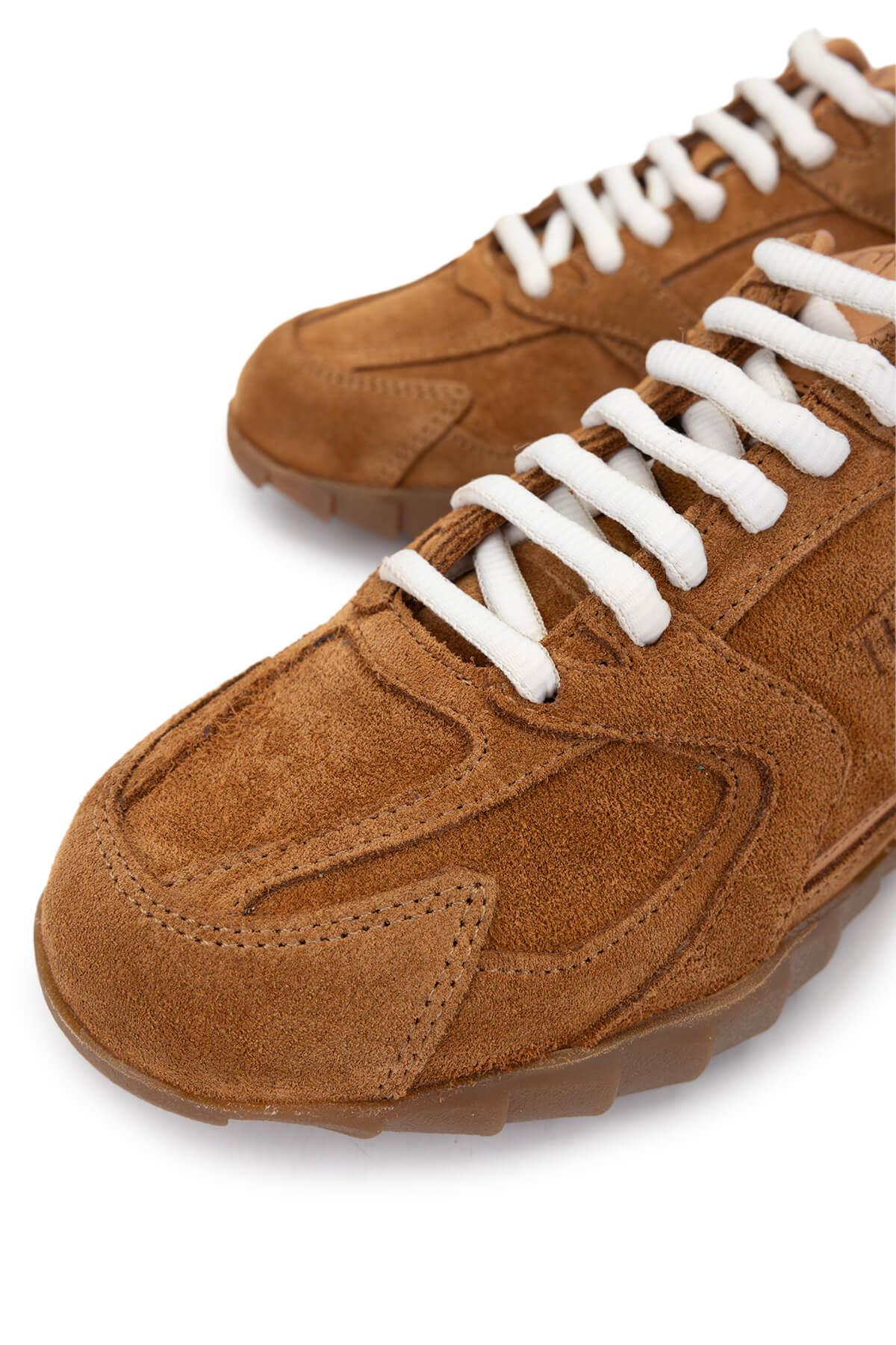 Tamer Tanca Kadın Hakiki Deri Taba Süet Sneakers & Spor Ayakkabı