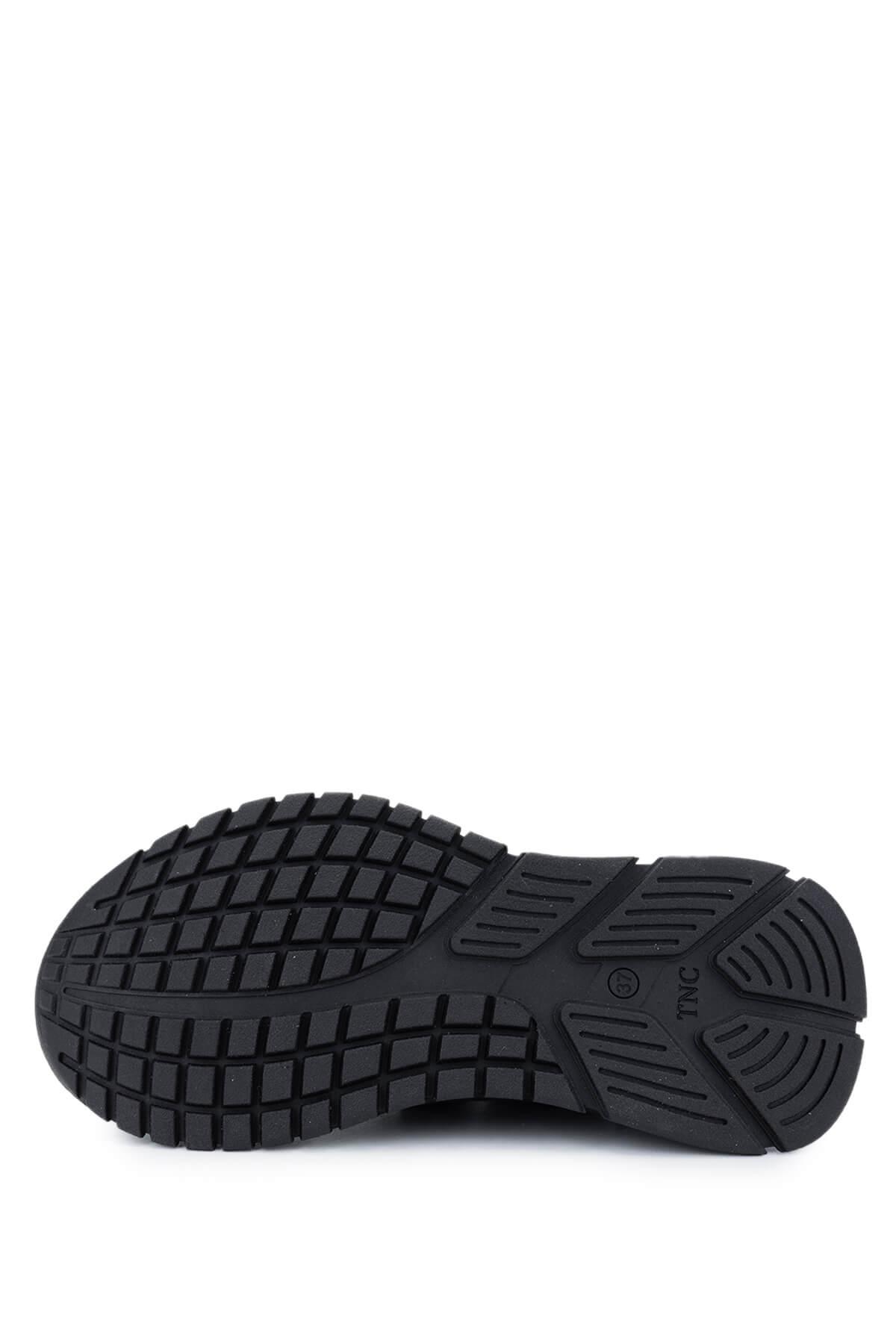 Tamer Tanca Kadın Deri & Tekstil Siyah Süet Sneakers & Spor Ayakkabı