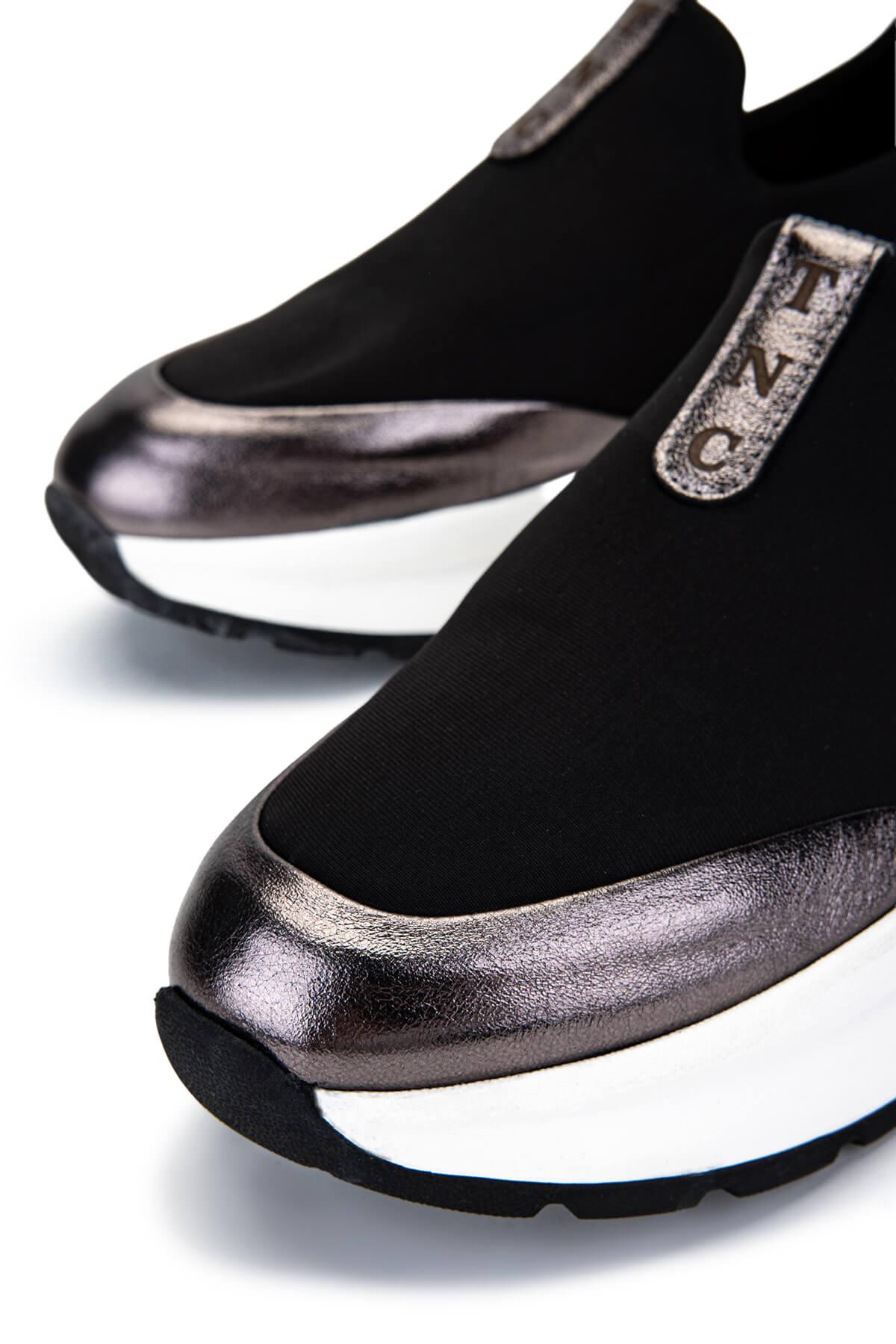 Tamer Tanca Kadın Deri & Tekstil Antrasit Sneakers & Spor Ayakkabı