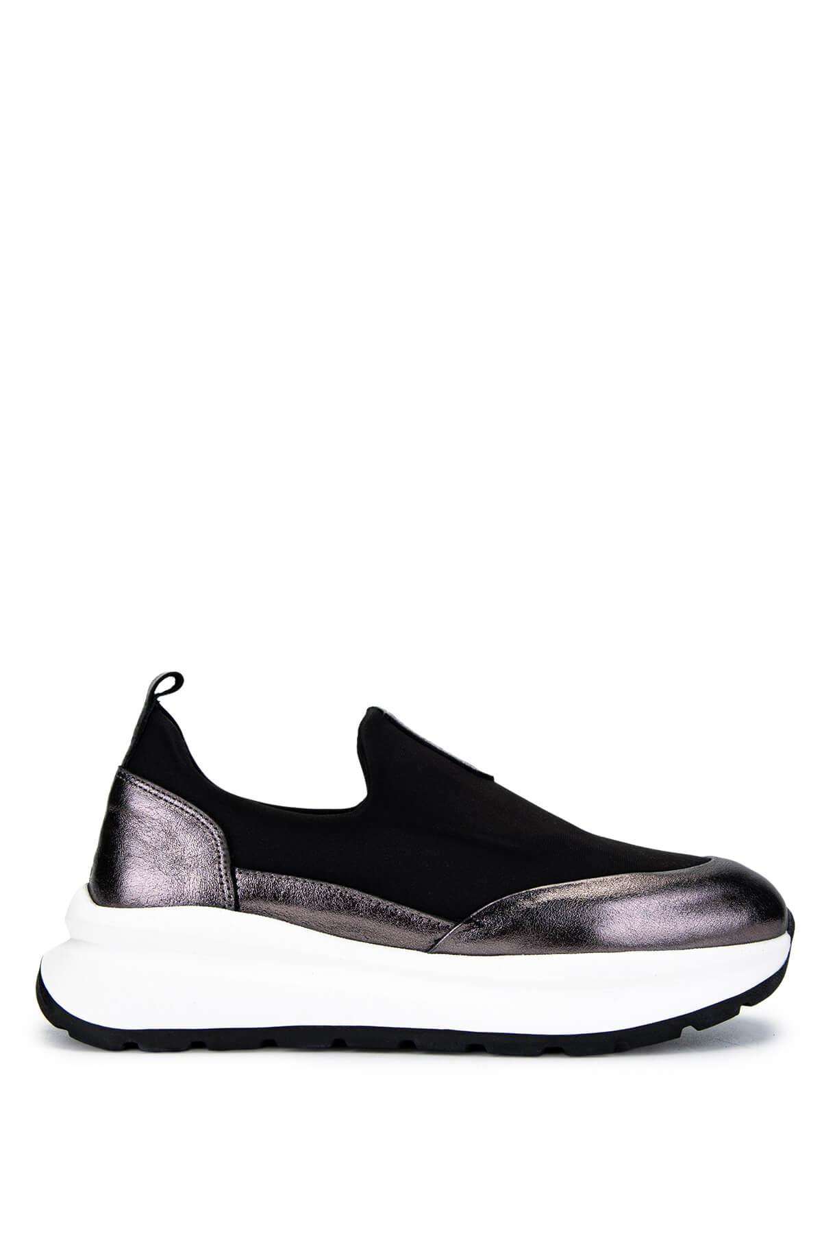 Tamer Tanca Kadın Deri & Tekstil Antrasit Sneakers & Spor Ayakkabı