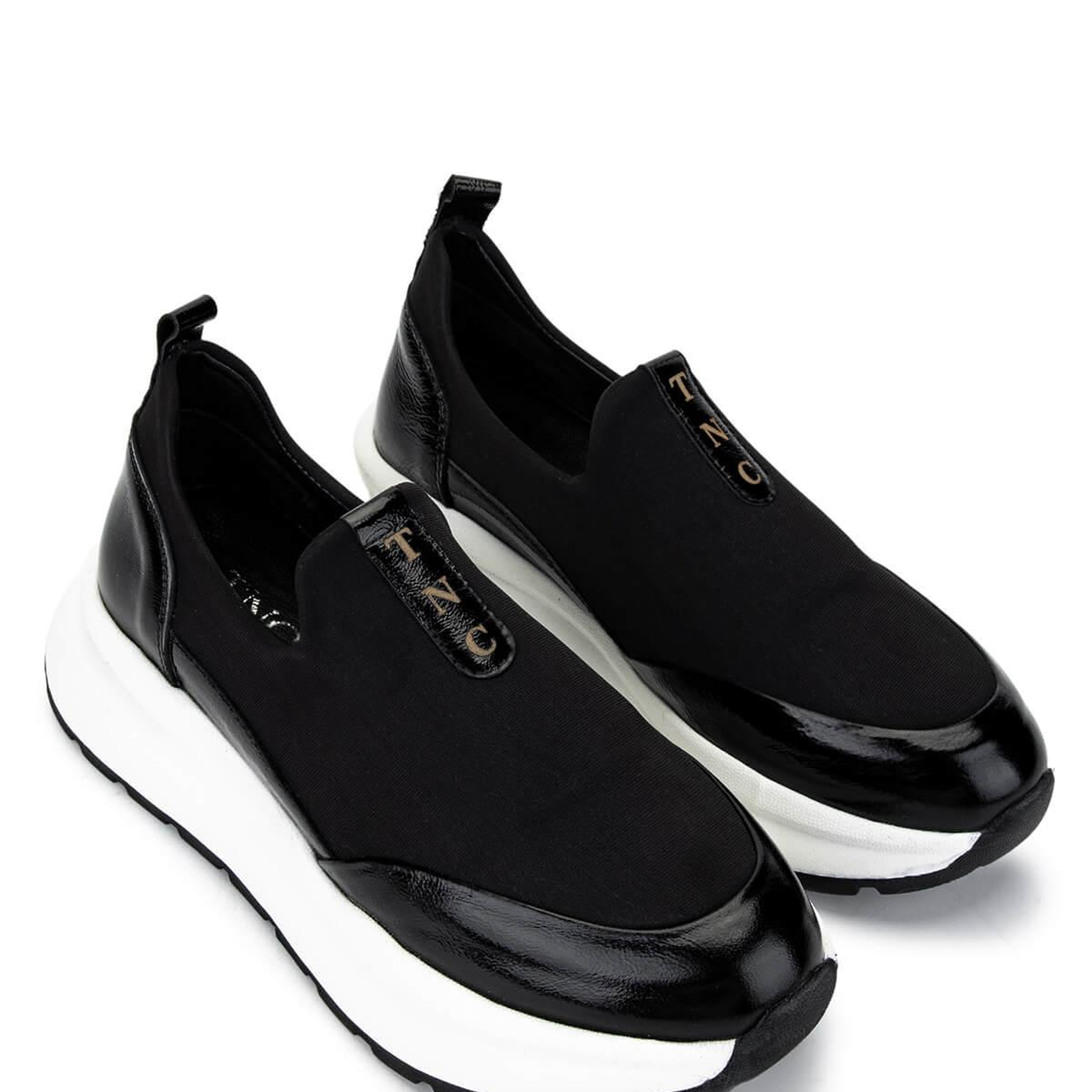 Tamer Tanca Kadın Deri & Tekstil Siyah Sneakers & Spor Ayakkabı