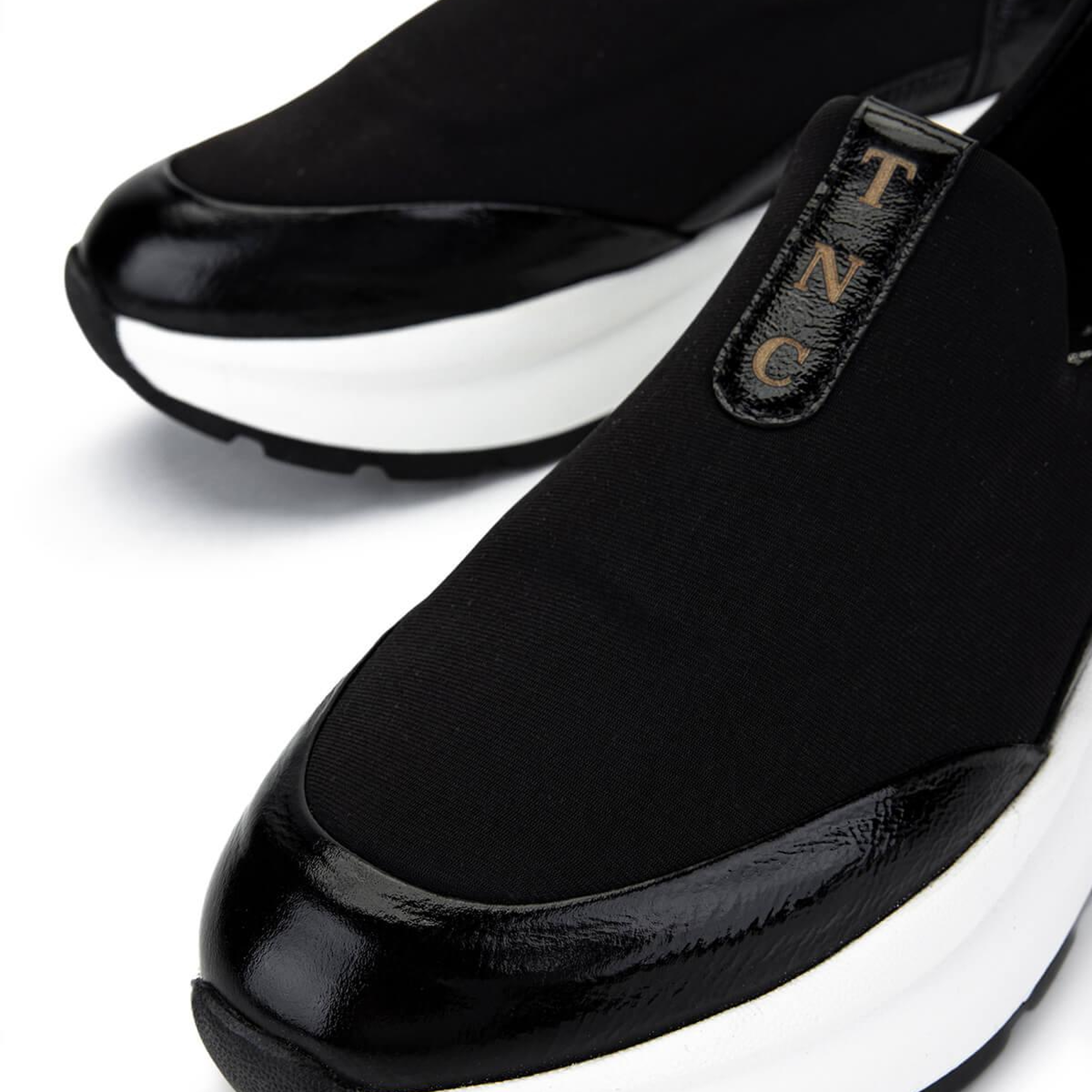 Tamer Tanca Kadın Deri & Tekstil Siyah Sneakers & Spor Ayakkabı