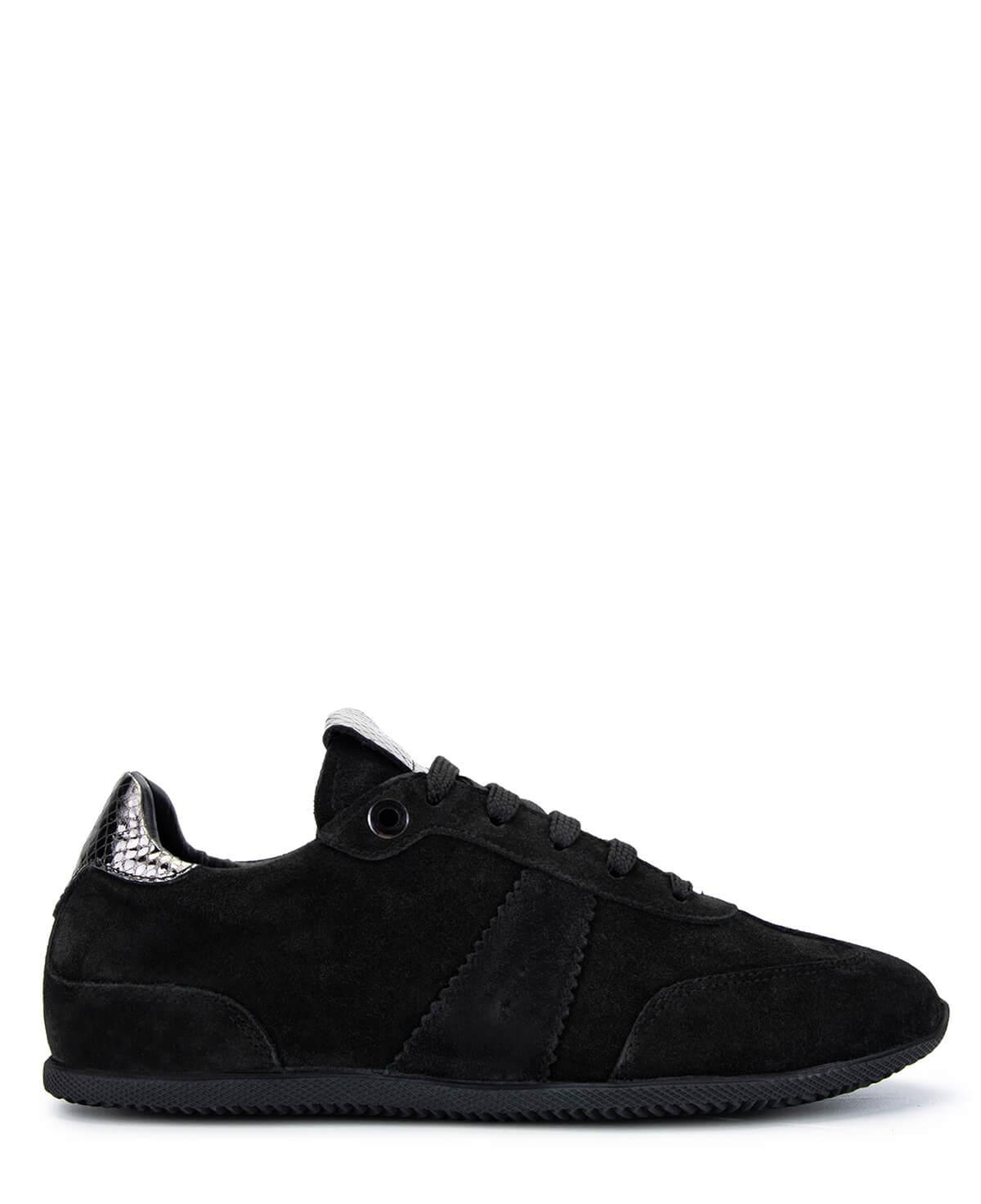 Tamer Tanca Kadın Hakiki Deri Siyah Süet Sneakers & Spor Ayakkabı