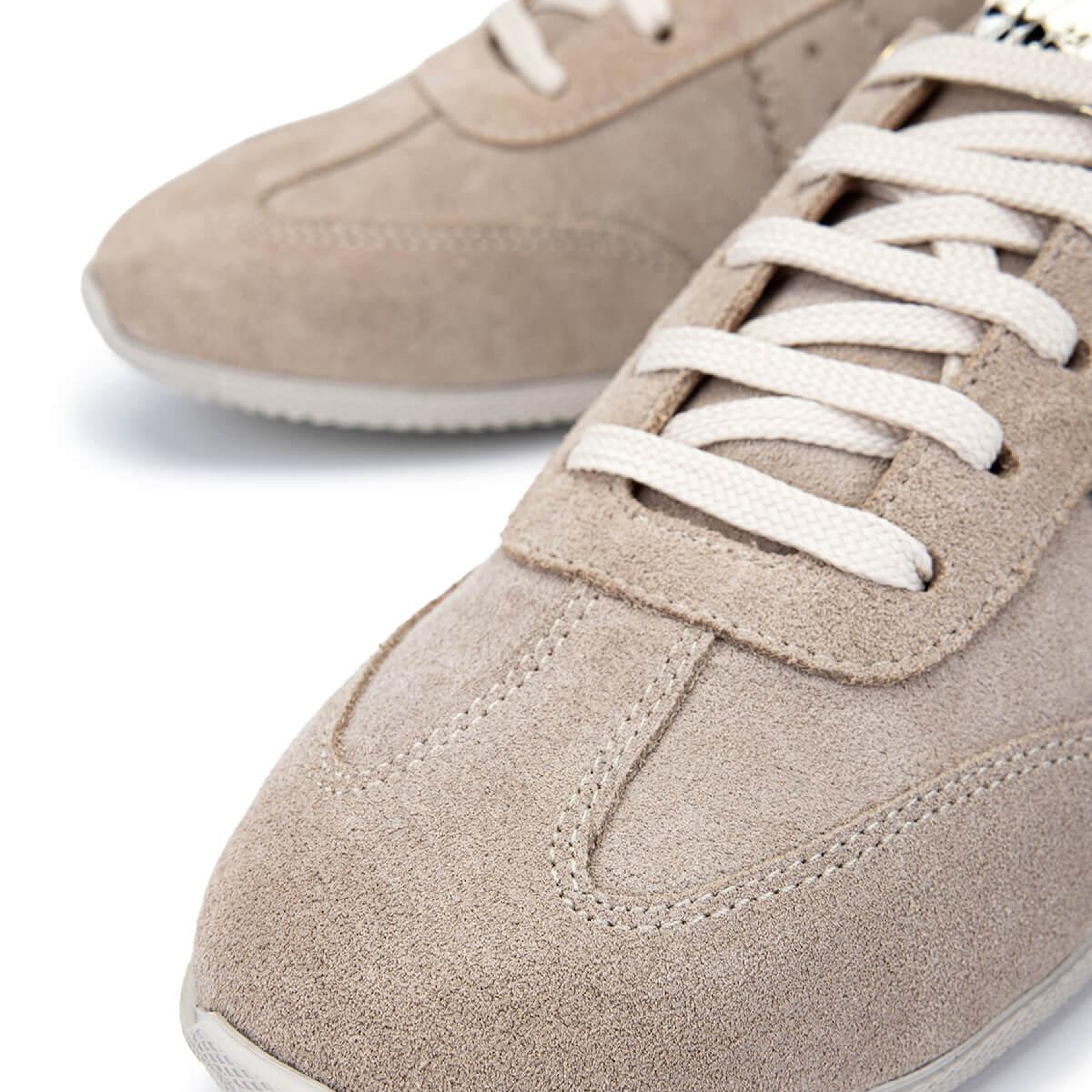 Tamer Tanca Kadın Hakiki Deri Bej Süet Sneakers & Spor Ayakkabı