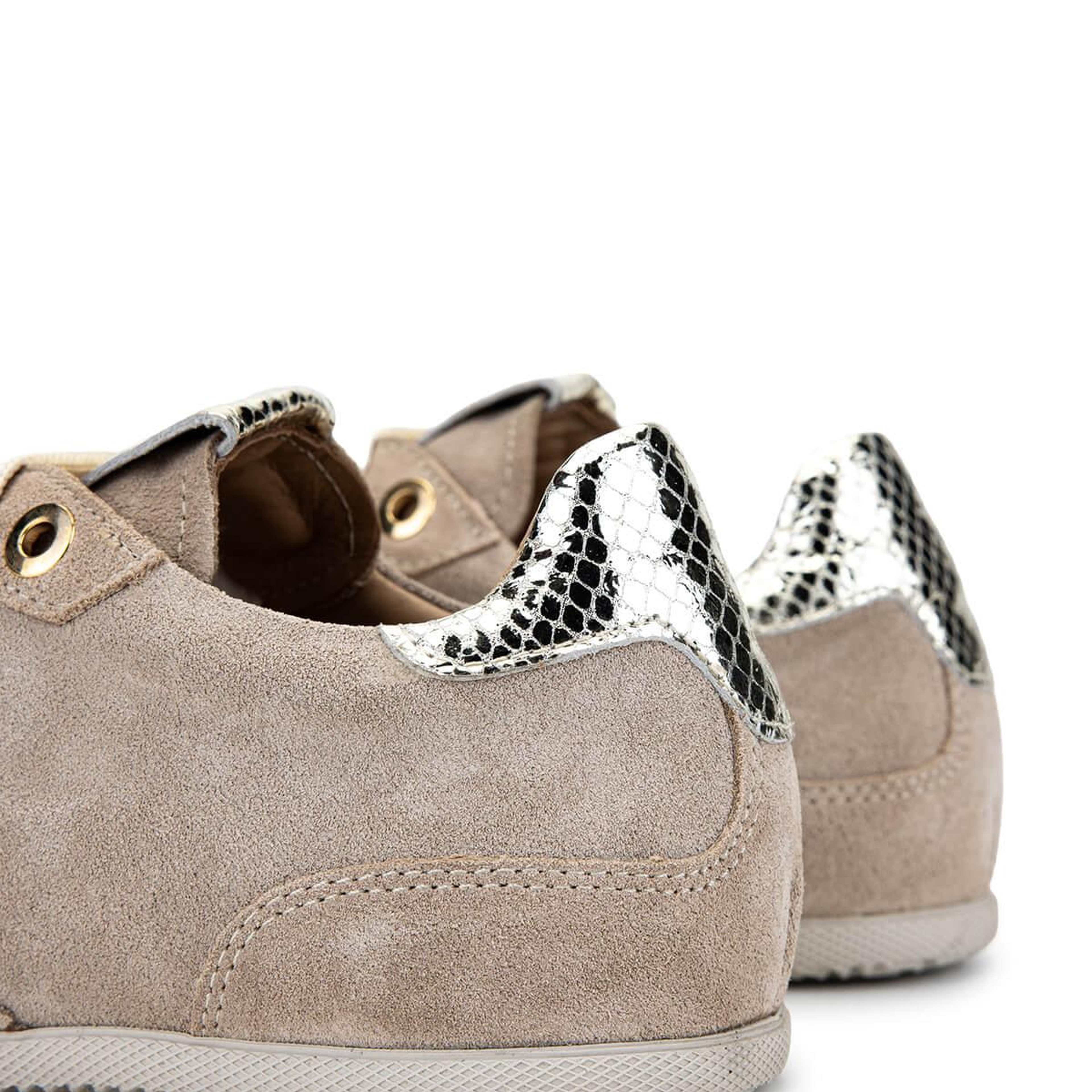 Tamer Tanca Kadın Hakiki Deri Bej Süet Sneakers & Spor Ayakkabı